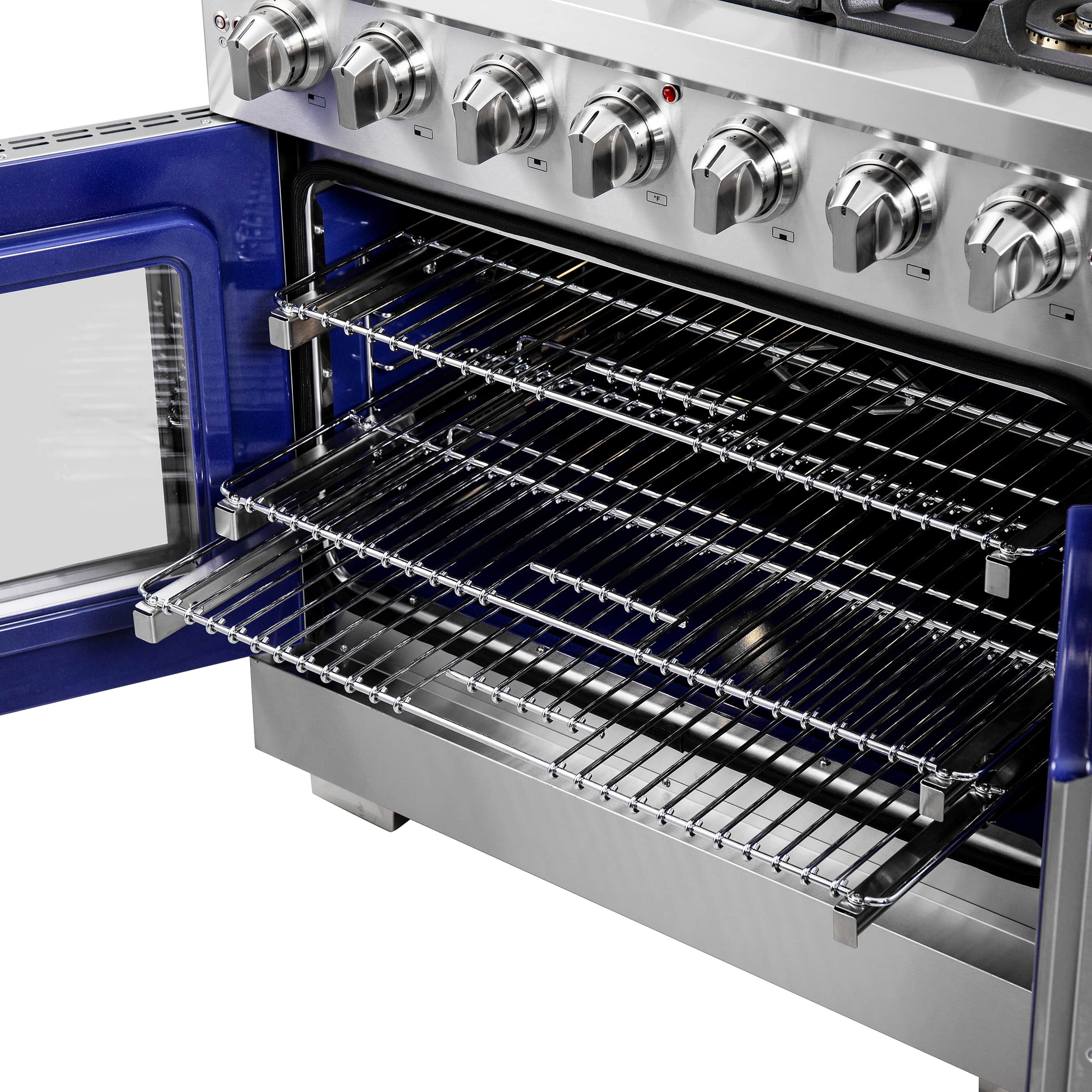 Forno 36-Inch Capriasca Gas Range with 6 Burners, 120,000 BTUs, & French Door Gas Oven in Stainless Steel (FFSGS6460-36) - Image 11