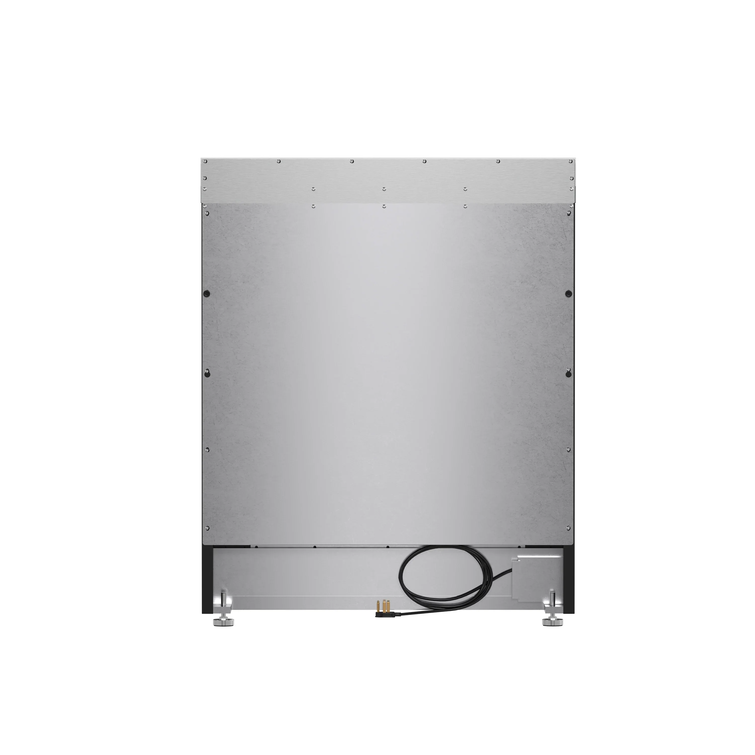 Forno 4-Piece Appliance Package - 30-Inch Electric Range, Wall Mount Range Hood, 36-Inch Refrigerator, and Dishwasher in Black with Antique Brass Handle - Image 14