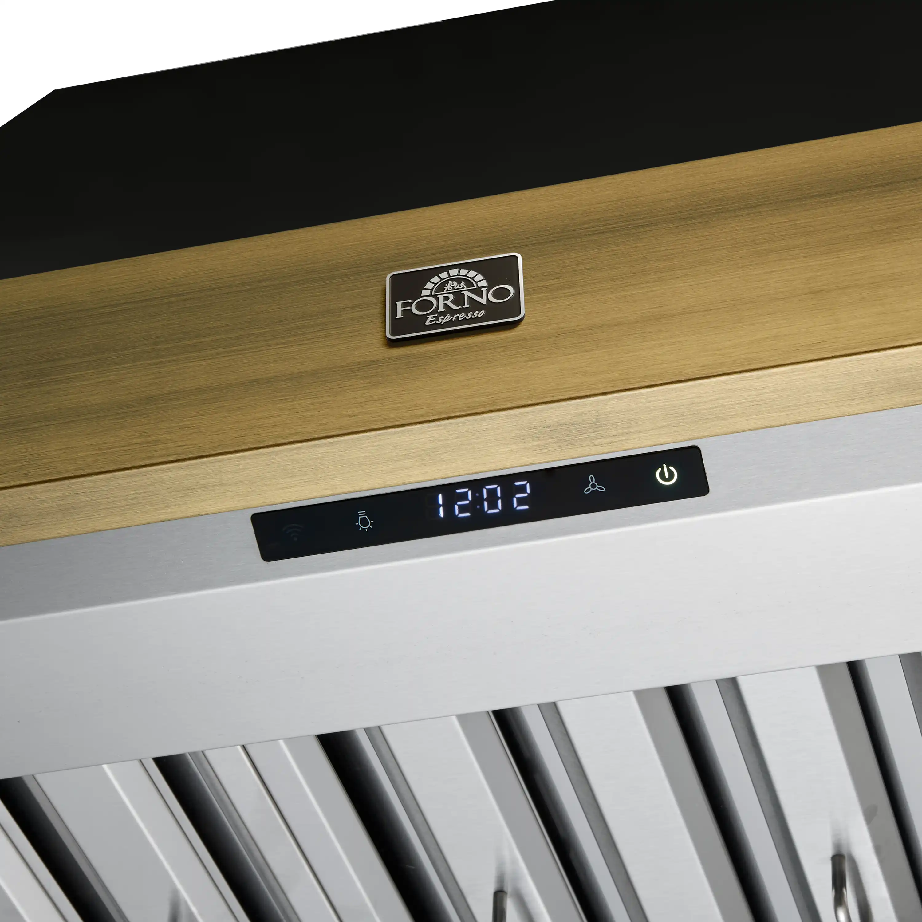 Forno 4-Piece Appliance Package - 36-Inch Dual Fuel Range, Wall Mount Range Hood, 60-Inch Convertible Refrigerator with Modern Trim, and Dishwasher in Black with Antique Brass Handle - Image 22