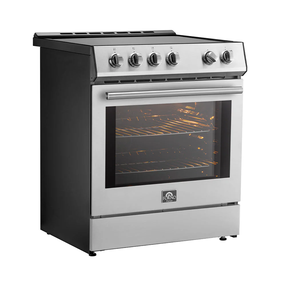 Forno 4-Piece Appliance Package - 30-Inch Espresso Induction Range , Wall Mount Range Hood, 60-Inch Built-In Convertible Refrigerator, and Dishwasher in Stainless Steel - Image 5