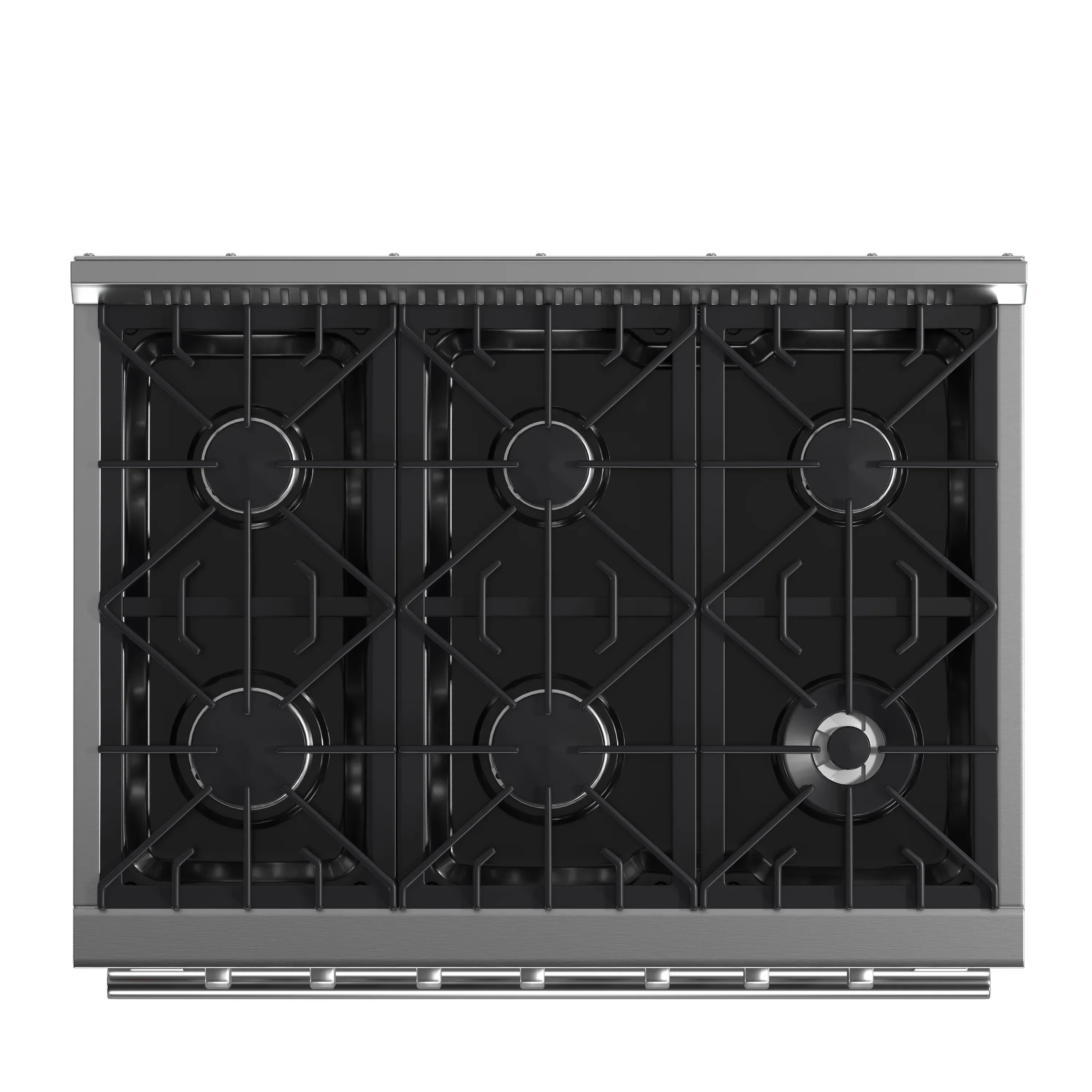 Forno 4-Piece Appliance Package - 36-Inch Gas Range, Wall Mount Range Hood, 36-Inch French Door Refrigerator, and Dishwasher in Stainless Steel - Image 11