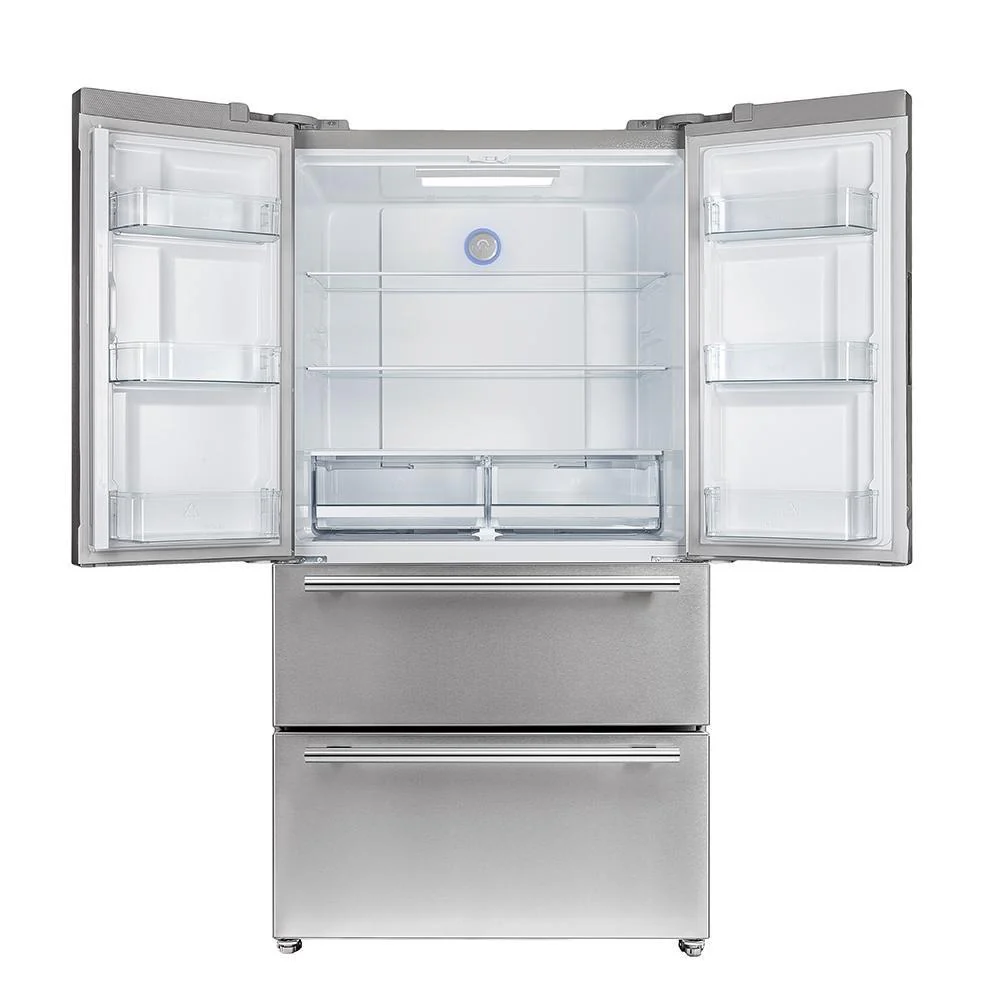 Forno 4-Piece Appliance Package - 48-Inch Dual Fuel Range, Refrigerator, Wall Mount Hood, & 3-Rack Dishwasher in Stainless Steel - Image 11