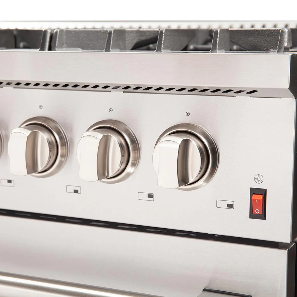 Forno 4-Piece Appliance Package - 48-Inch Dual Fuel Range, Wall Mount Range Hood, 60-Inch Built-In Convertible Refrigerator, and Dishwasher in Stainless Steel - Image 9