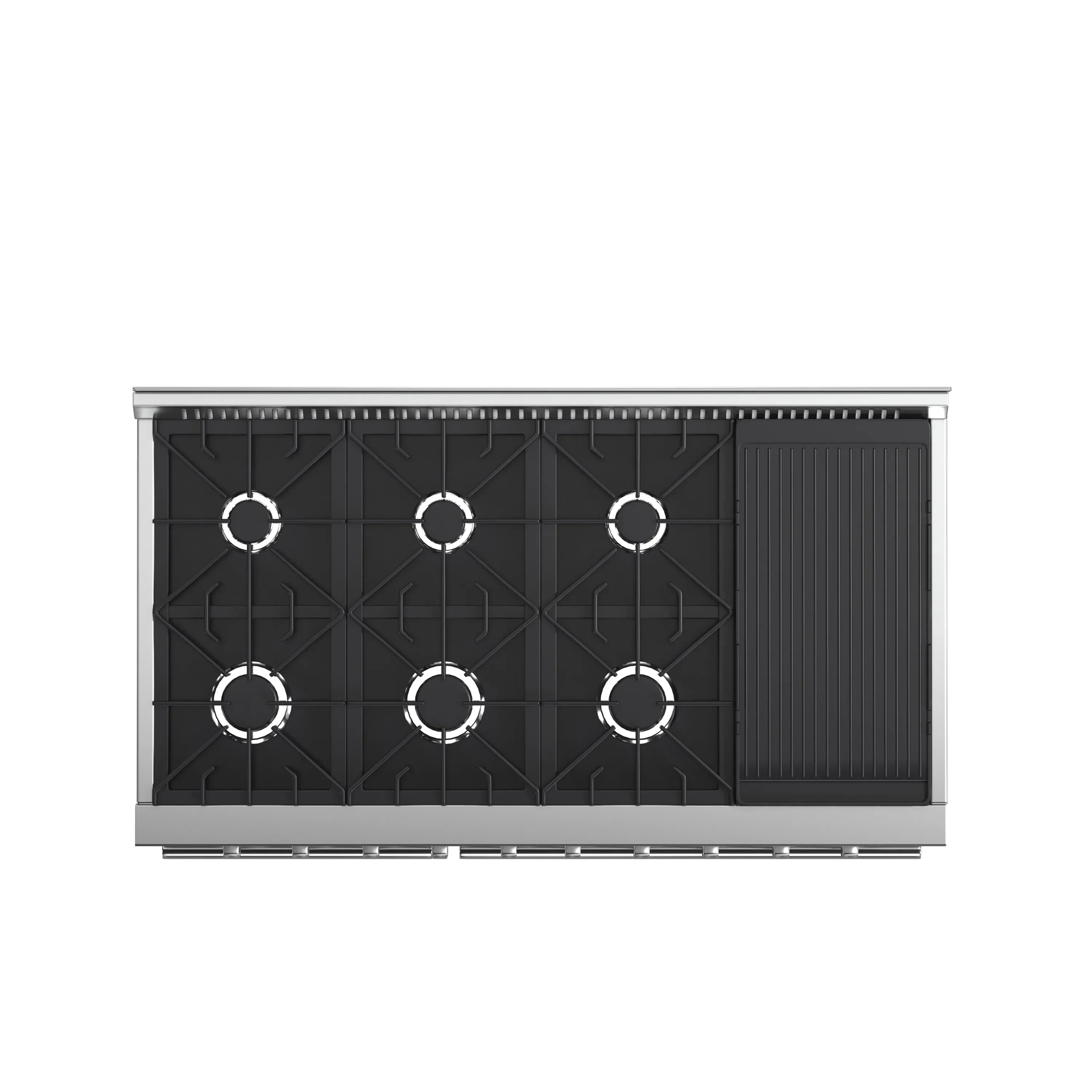 Forno 4-Piece Appliance Package - 48-Inch Gas Range, Wall Mount Range Hood, 36-Inch French Door Refrigerator, and Dishwasher in Stainless Steel - Image 9