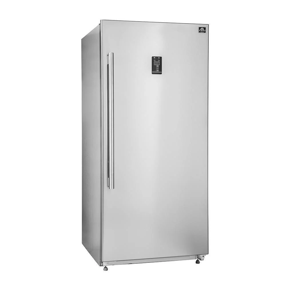 Forno 4-Piece Pro Appliance Package - 48-Inch Gas Range, 60-Inch Pro-Style Refrigerator, Wall Mount Hood, & 3-Rack Dishwasher in Stainless Steel - Image 12