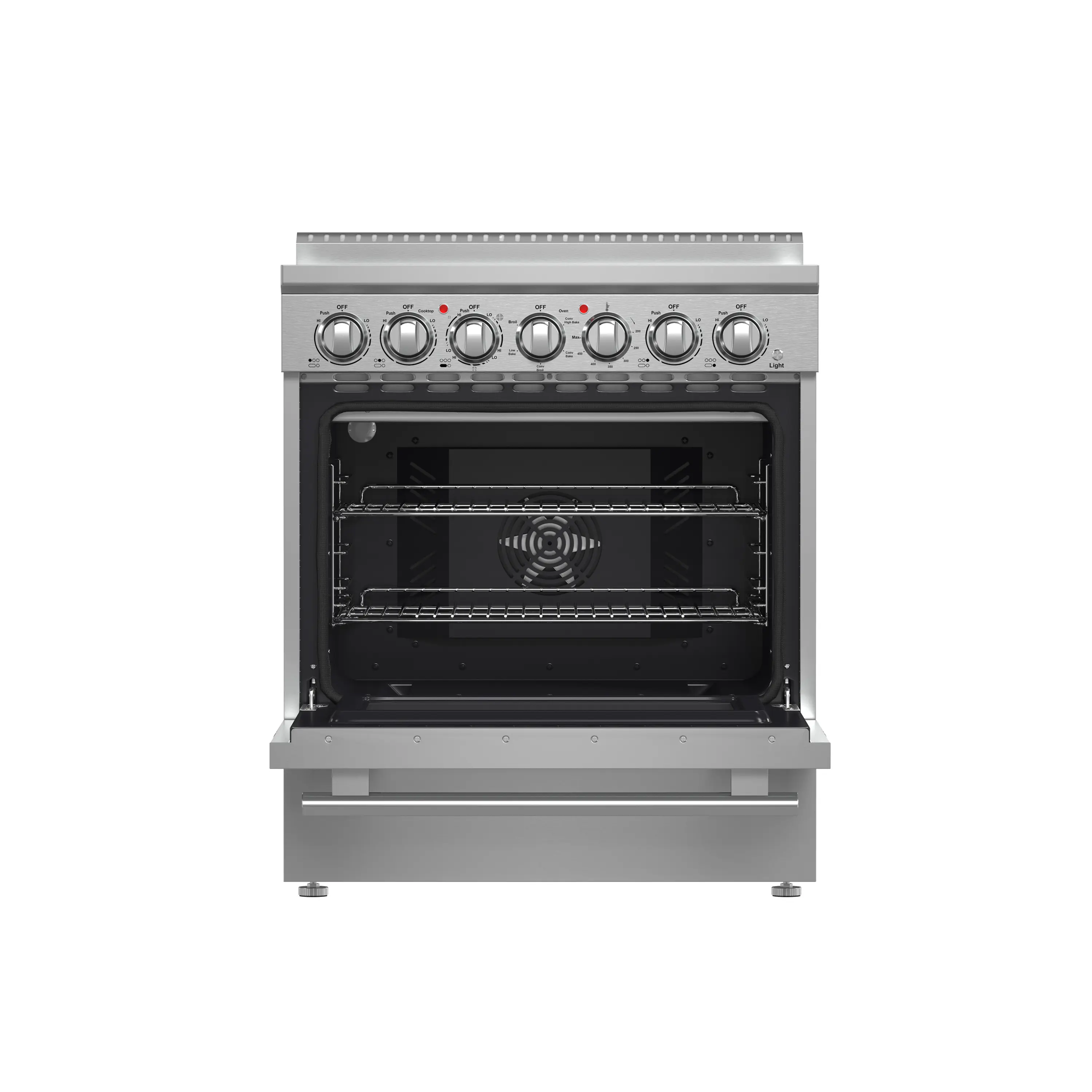 Forno 5-Piece Appliance Package - 30-Inch Electric Range, Wall Mount Range Hood, 36-Inch Refrigerator, Dishwasher, and 30-Inch Microwave Drawer in Stainless Steel - Image 5