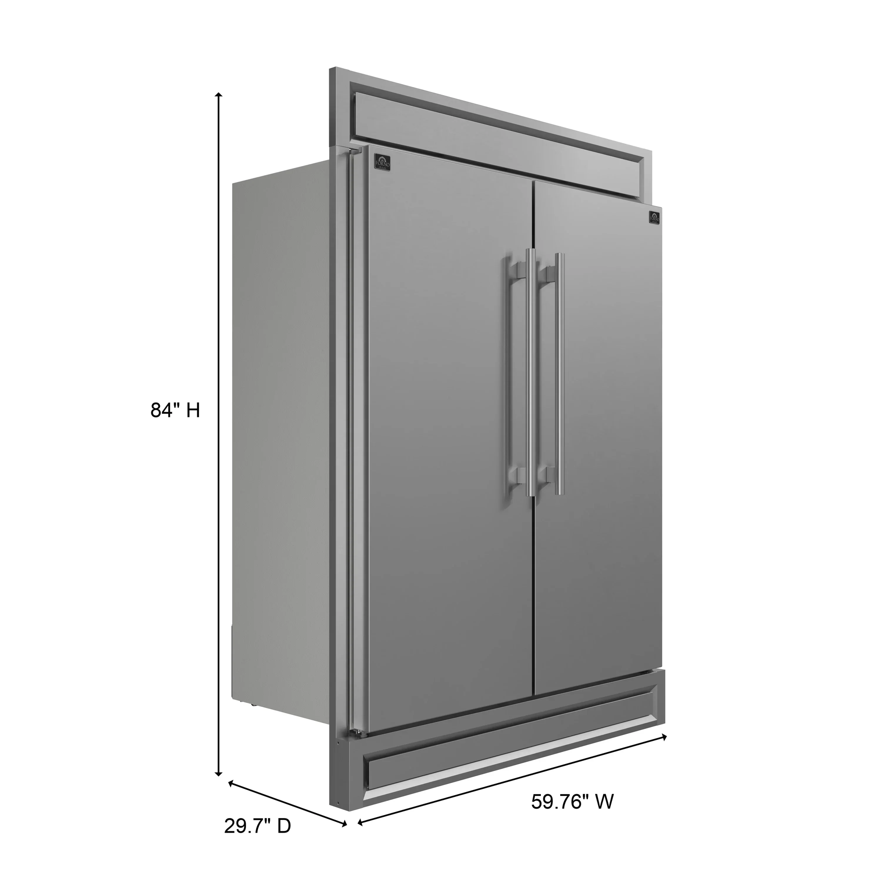Forno 5-Piece Appliance Package - 30-Inch Electric Range, Wall Mount Range Hood, 60-Inch Refrigerator, Dishwasher, and 24-Inch Microwave Oven in Stainless Steel - Image 47