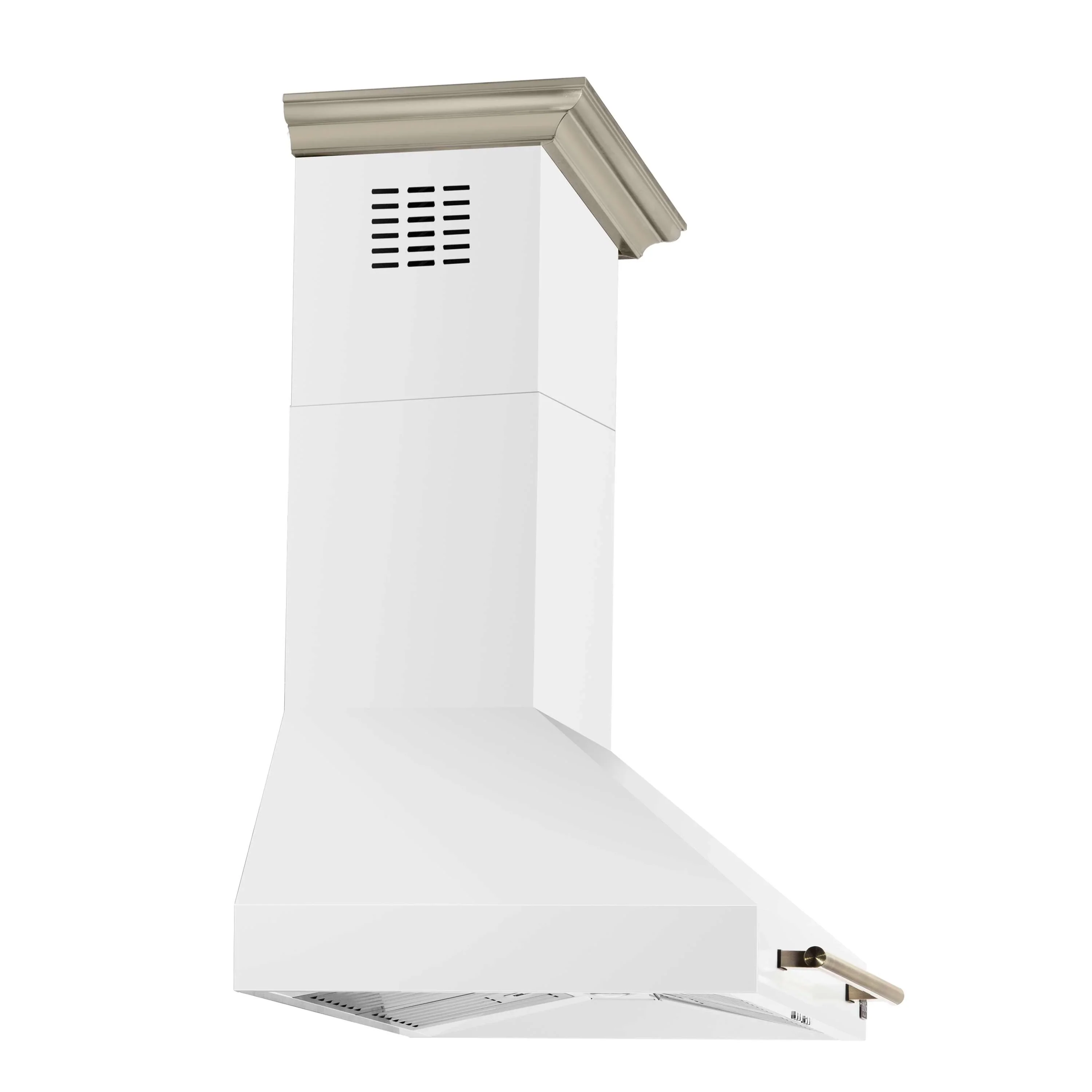 Forno 5-Piece Appliance Package - 36-Inch Dual Fuel Range, Wall Mount Range Hood, 36-Inch Refrigerator, Dishwasher, and 30-Inch Microwave Drawer in White with Antique Brass Handle - Image 19