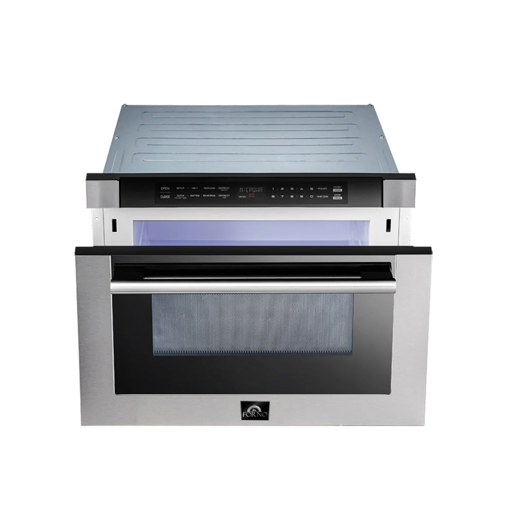 Forno 5-Piece Appliance Package - 36-Inch Electric Range, Wall Mount Range Hood, 60-Inch Refrigerator, Dishwasher, and 24-Inch Microwave Drawer in Stainless Steel - Image 64