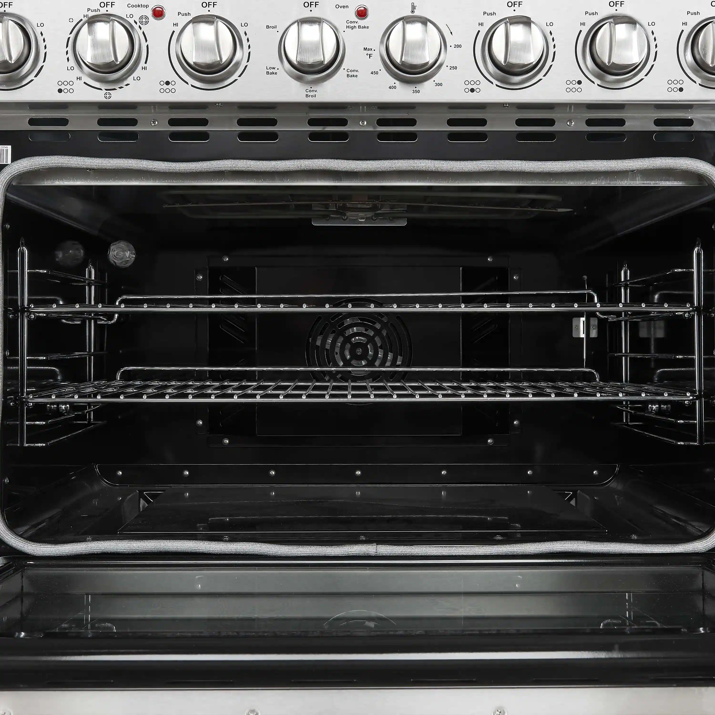Forno 5-Piece Appliance Package - 36-Inch Electric Range, Wall Mount Range Hood, 36-Inch Refrigerator, Dishwasher, and 30-Inch Microwave Oven in Stainless Steel - Image 10
