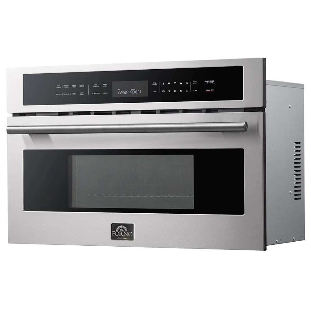 Forno 5-Piece Appliance Package - 36-Inch Electric Range, Wall Mount Range Hood, 36-Inch Refrigerator, Dishwasher, and 30-Inch Microwave Oven in Stainless Steel - Image 57