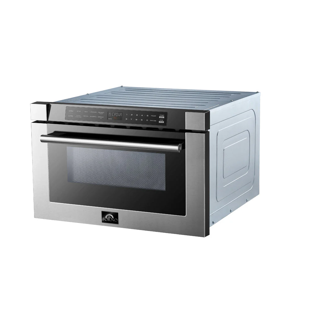 Forno 5-Piece Appliance Package - 48-Inch Electric Range, Wall Mount Range Hood, 36-Inch Refrigerator, Dishwasher, and 24-Inch Microwave Drawer in Stainless Steel - Image 64