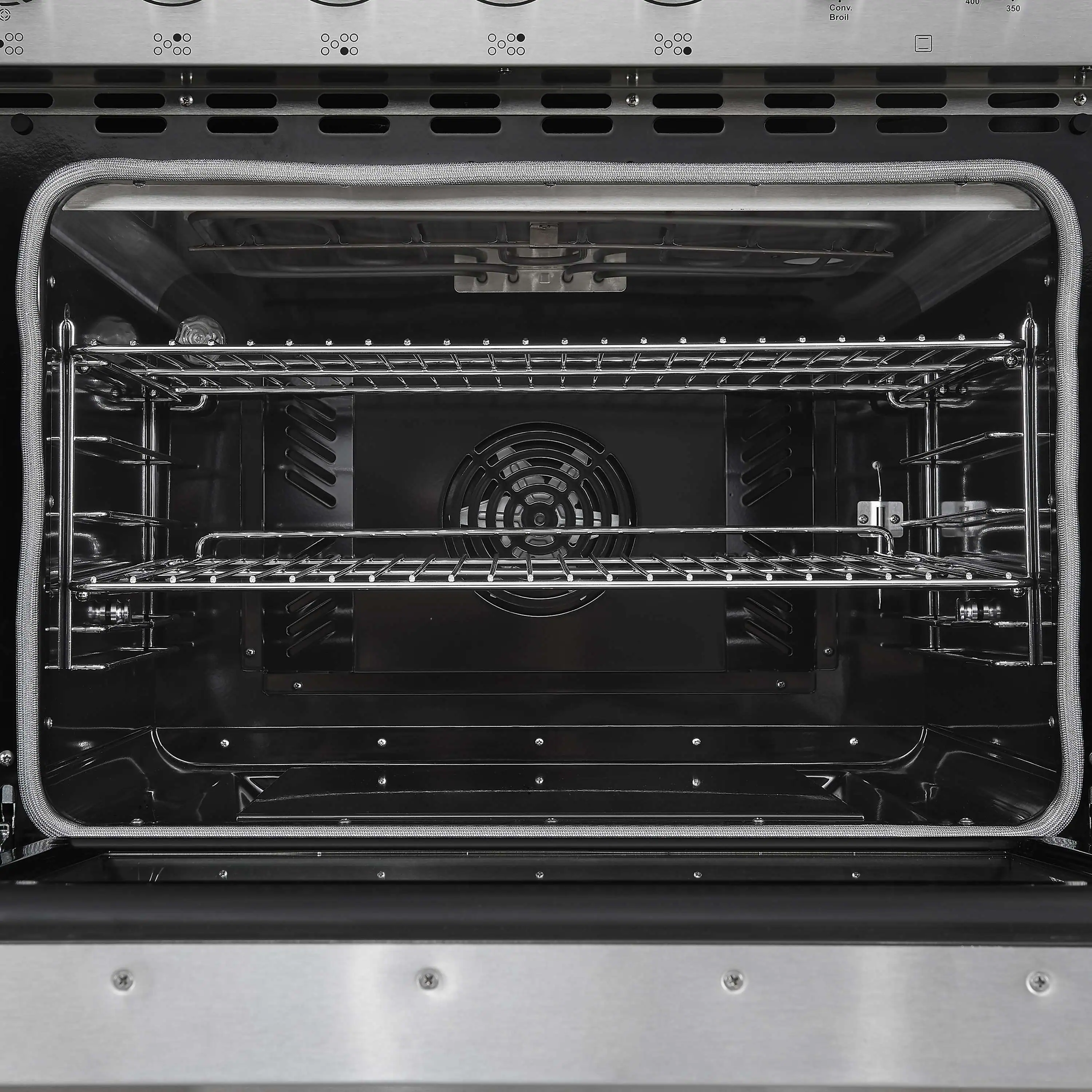 Forno 5-Piece Appliance Package - 48-Inch Electric Range, Wall Mount Range Hood, 36-Inch Refrigerator, Dishwasher, and 30-Inch Microwave Drawer in Stainless Steel - Image 10