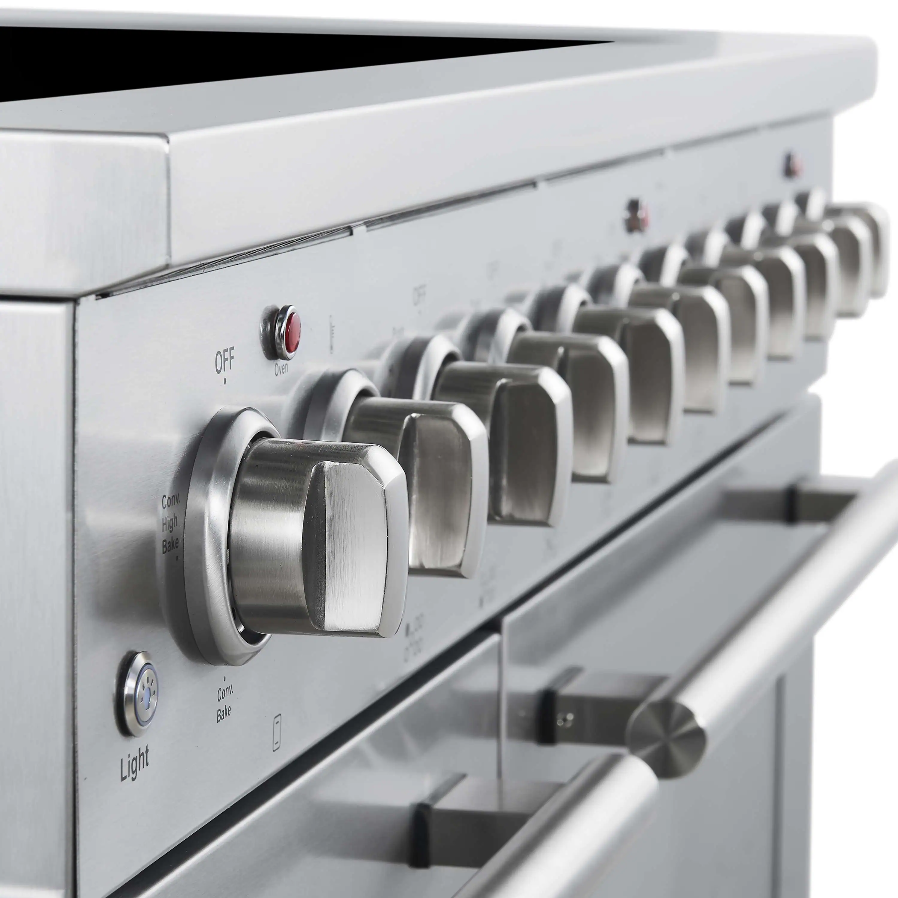 Forno 5-Piece Appliance Package - 48-Inch Electric Range, Wall Mount Range Hood, 36-Inch Refrigerator, Dishwasher, and 30-Inch Microwave Drawer in Stainless Steel - Image 9