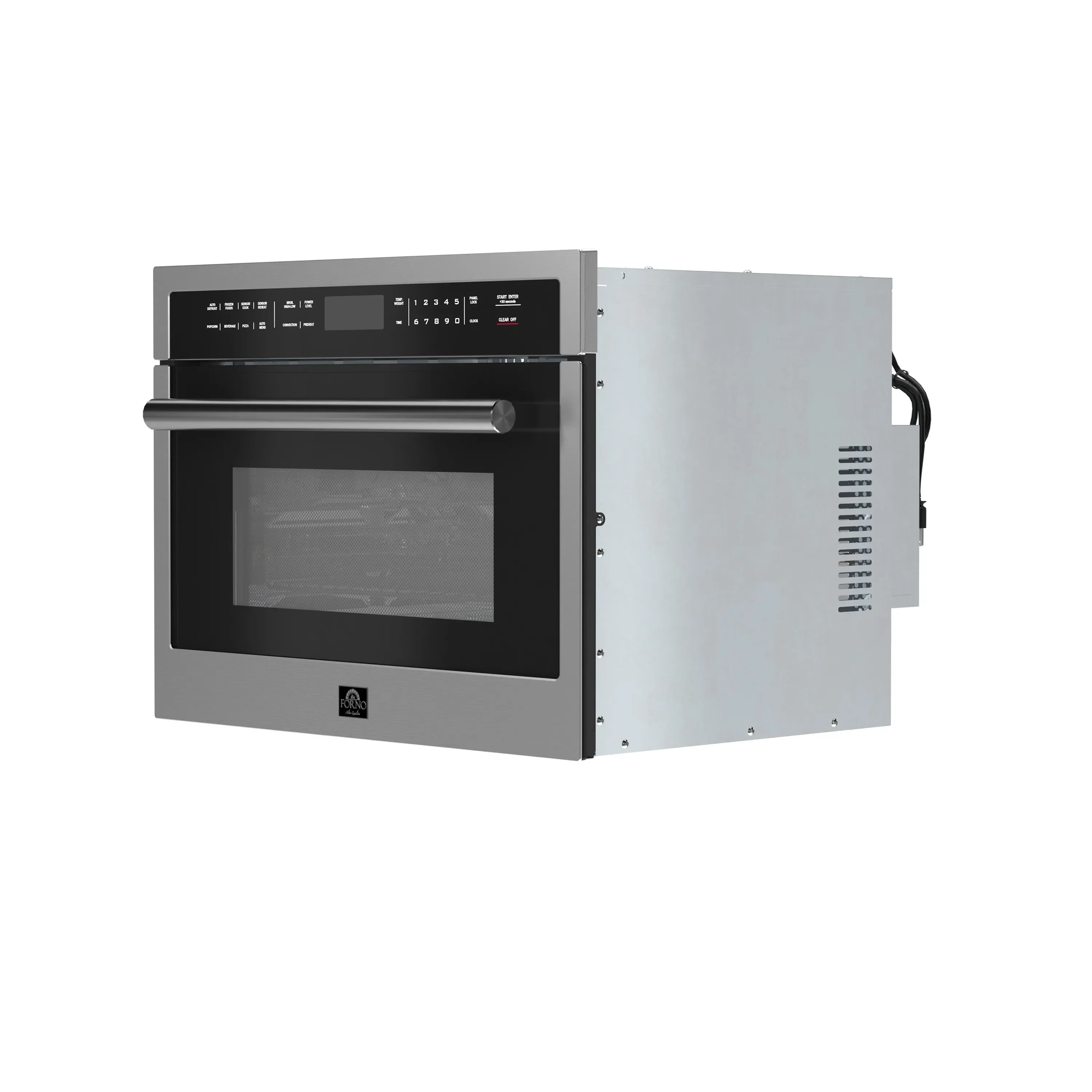 Forno 5-Piece Appliance Package - 48-Inch Electric Range, Wall Mount Range Hood, 36-Inch Refrigerator, Dishwasher, and 24-Inch Microwave Oven in Stainless Steel - Image 62