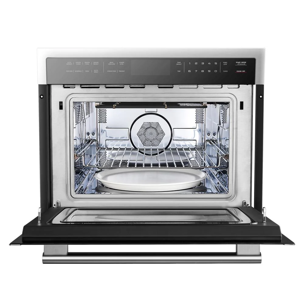 Forno 5-Piece Appliance Package - 48-Inch Gas Range, 60-Inch Pro-Style Refrigerator, Wall Mount Hood, 24-Inch Microwave Oven, & 3-Rack Dishwasher in Stainless Steel - Image 16