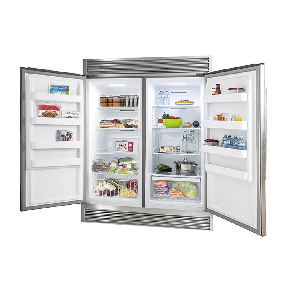 Forno 5-Piece Pro Appliance Package - 48-Inch Dual Fuel Range, 60-Inch Pro-Style Refrigerator, Wall Mount Hood, 24-Inch Microwave Oven, & 3-Rack Dishwasher in Stainless Steel - Image 12