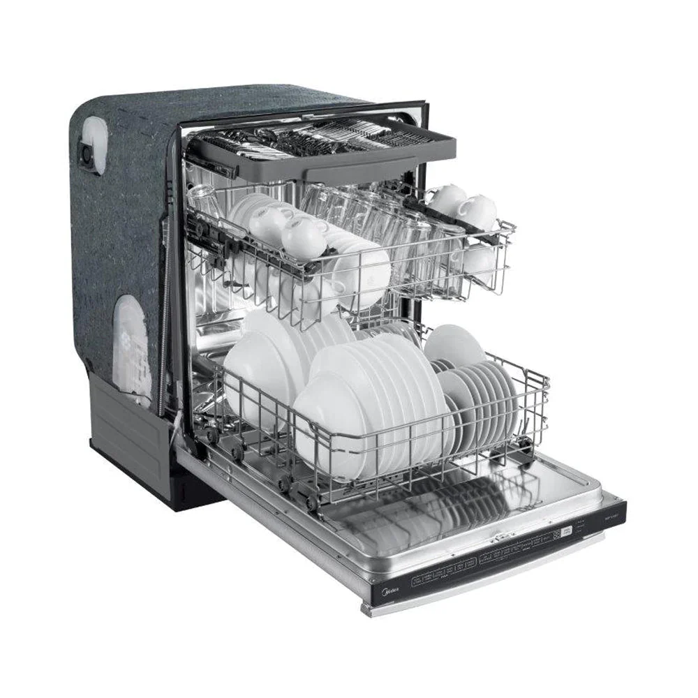 Forno 5-Piece Pro Appliance Package - 48-Inch Gas Range, Refrigerator with Water Dispenser, Wall Mount Hood, 24-Inch Microwave Drawer, & 3-Rack Dishwasher in Stainless Steel - Image 23