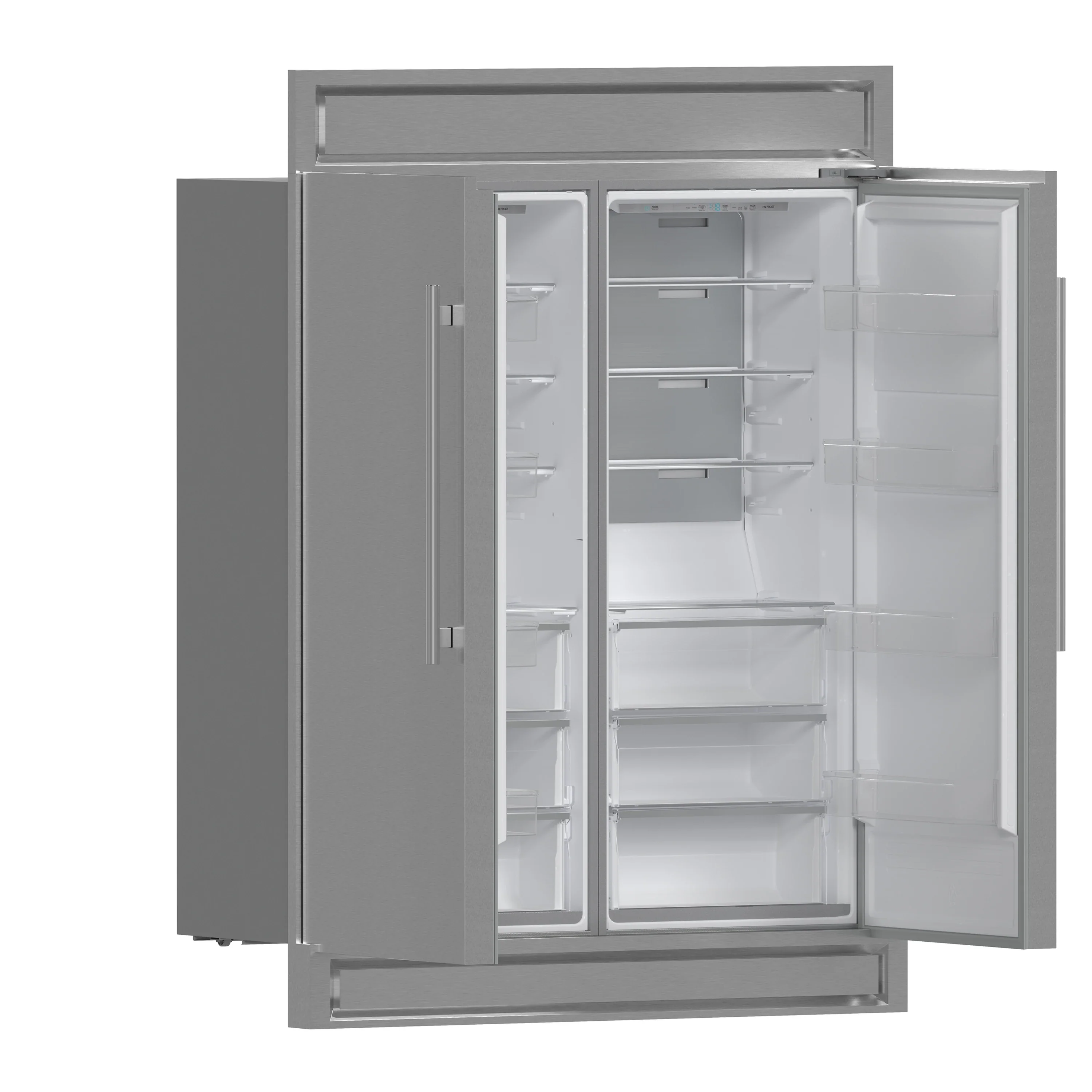 Forno Maderno 60-Inch 27.2 Cu. Ft. Built-In Convertible Refrigerator and Freezer in Stainless Steel with Modern Trim (FFFFD1722-60S) - Image 10