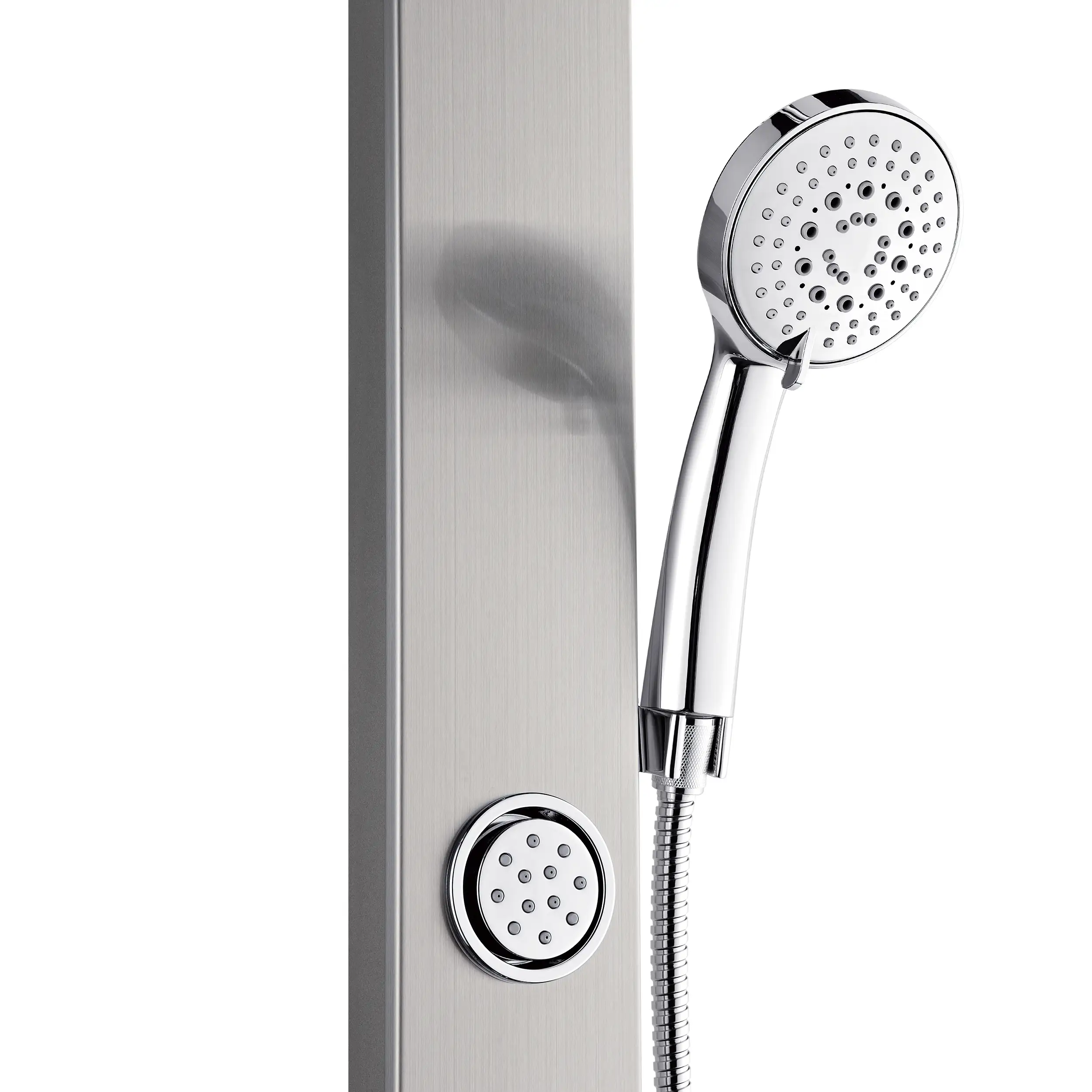 Forno Acqua Spa 9-Inch Overhead Rainfall Shower Panel with 2.5 GPM Flow Rate, Handheld, 6 Way Diverter, Body Jets in Stainless Steel (SL31BC-2) - Image 4