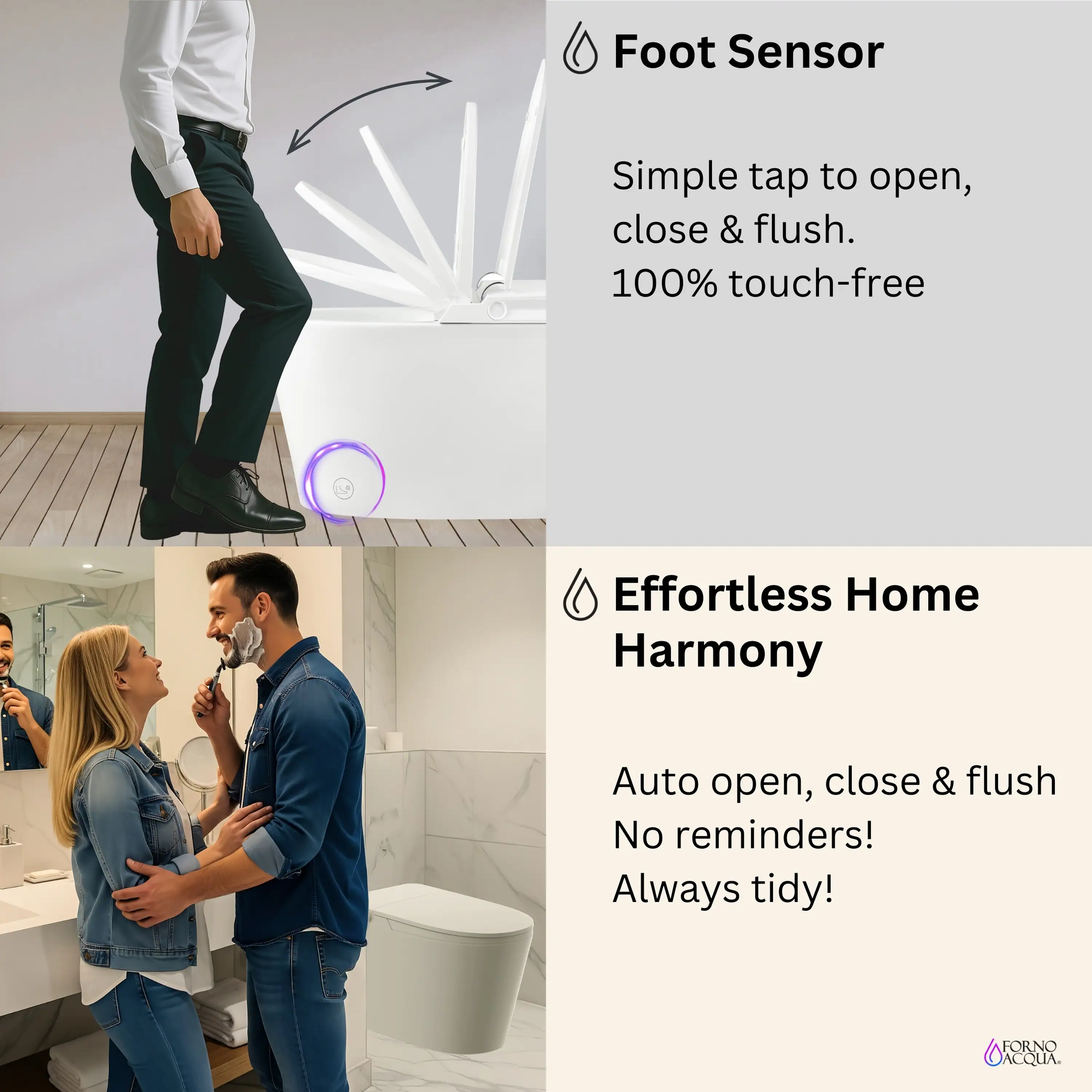 Forno Acqua Luxurious Super Smart Toilet, Includes Bidet, Heated Seat, Auto Flush, Auto Lid, Powerful Flush, Ideal for Master Bathrooms (CSTE01) - Image 16