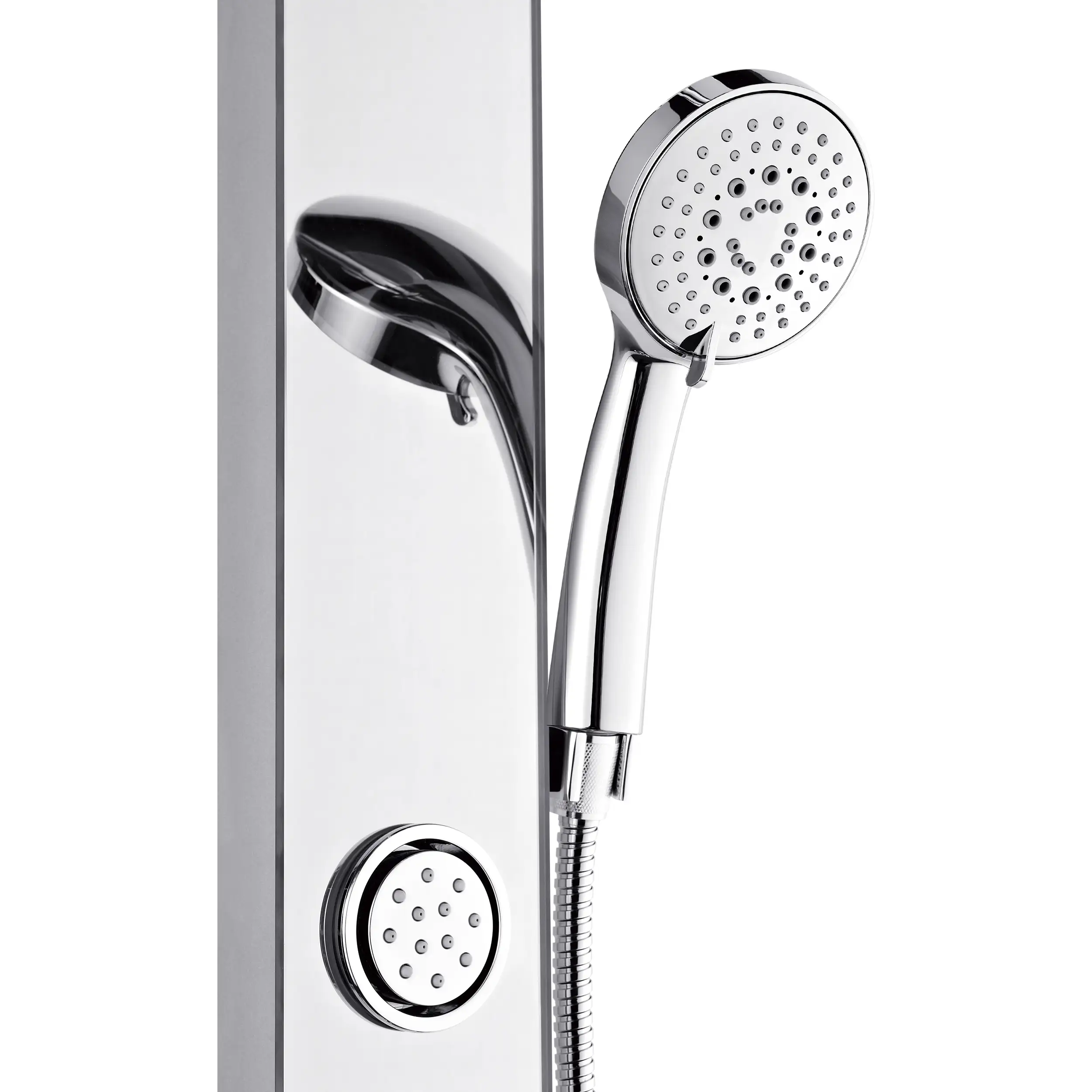 Forno Acqua Spa 9-Inch Overhead Rainfall Shower Panel with 1.8 GPM Flow Rate and SensoTEMP in Mirrored Stainless Steel Finish (SL31MC-L8) - Image 3