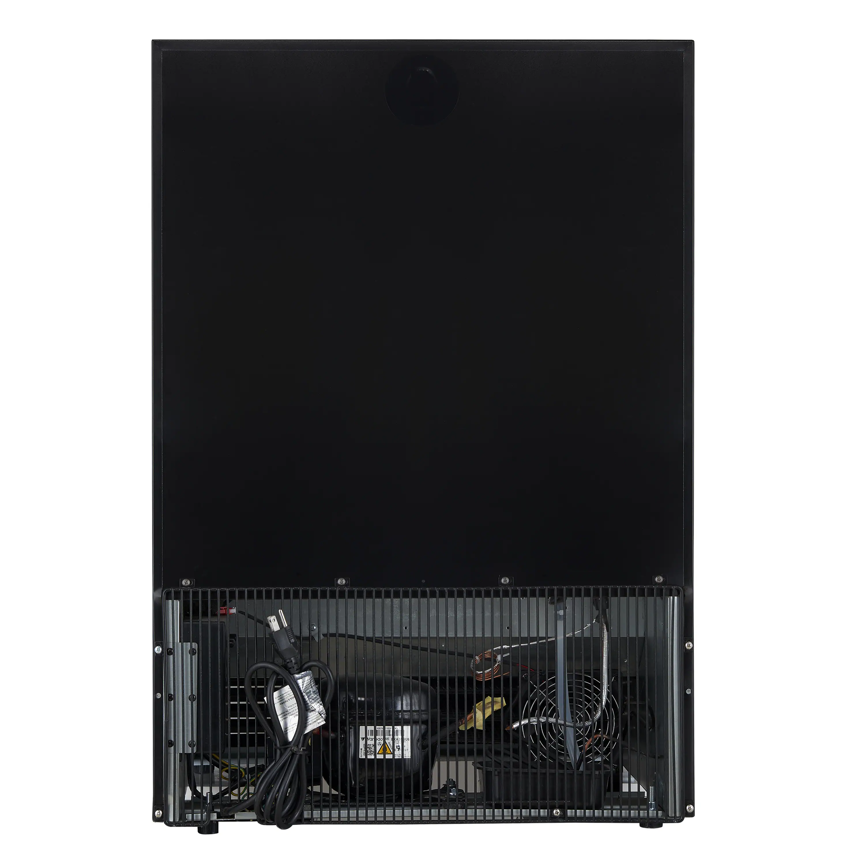 Forno Bachino 24-Inch Wine Cooler in Black with Antique Brass Handle, with LED Lighting, Triple Glass Door, & 51 Bottle Capacity (FWCDR6634-24BLK) - Image 10