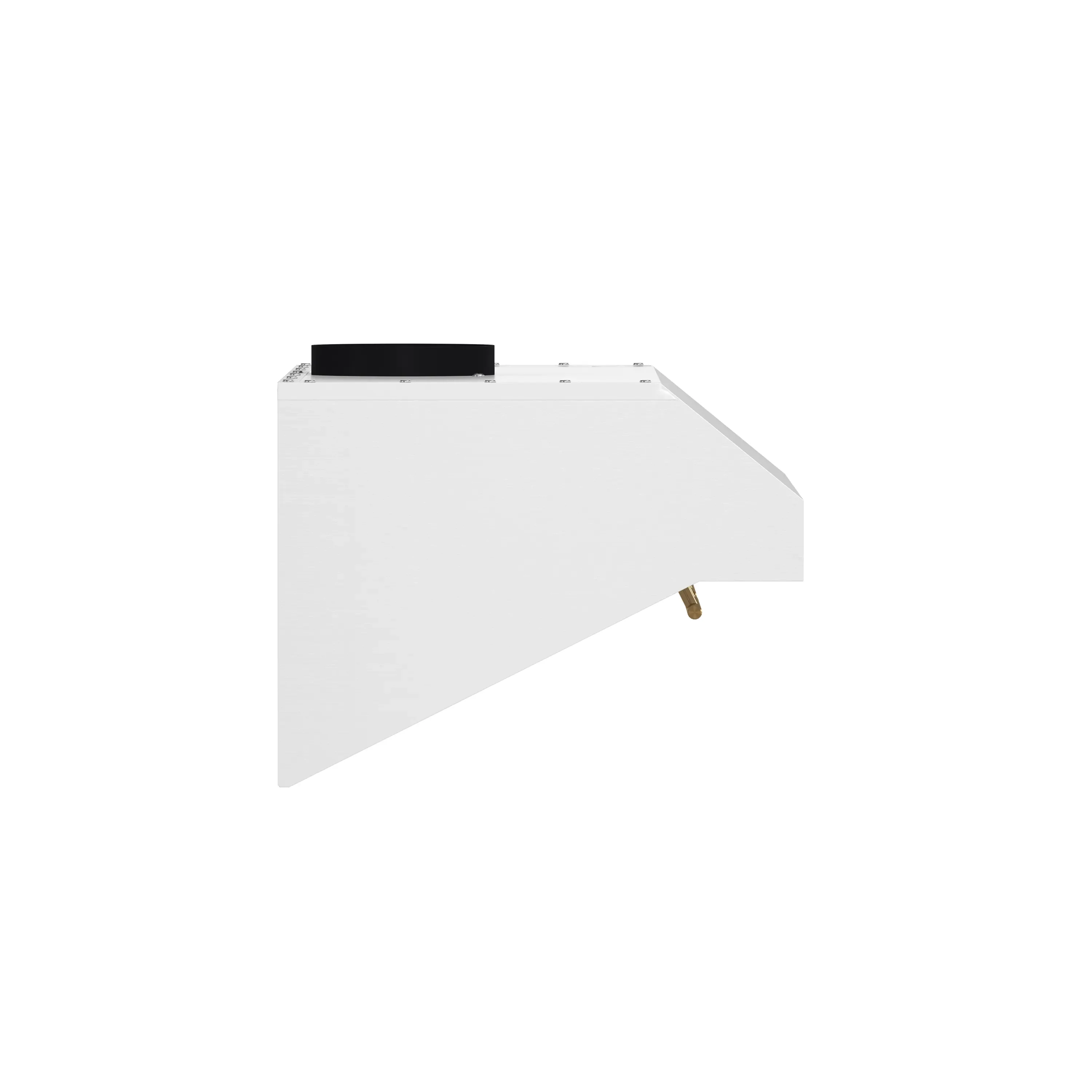 Forno 30-Inch Bari Espresso Under Cabinet Range Hood with 400 CFM in White with Antique Brass Trim (FRHUC5255-30WHT) - Image 11