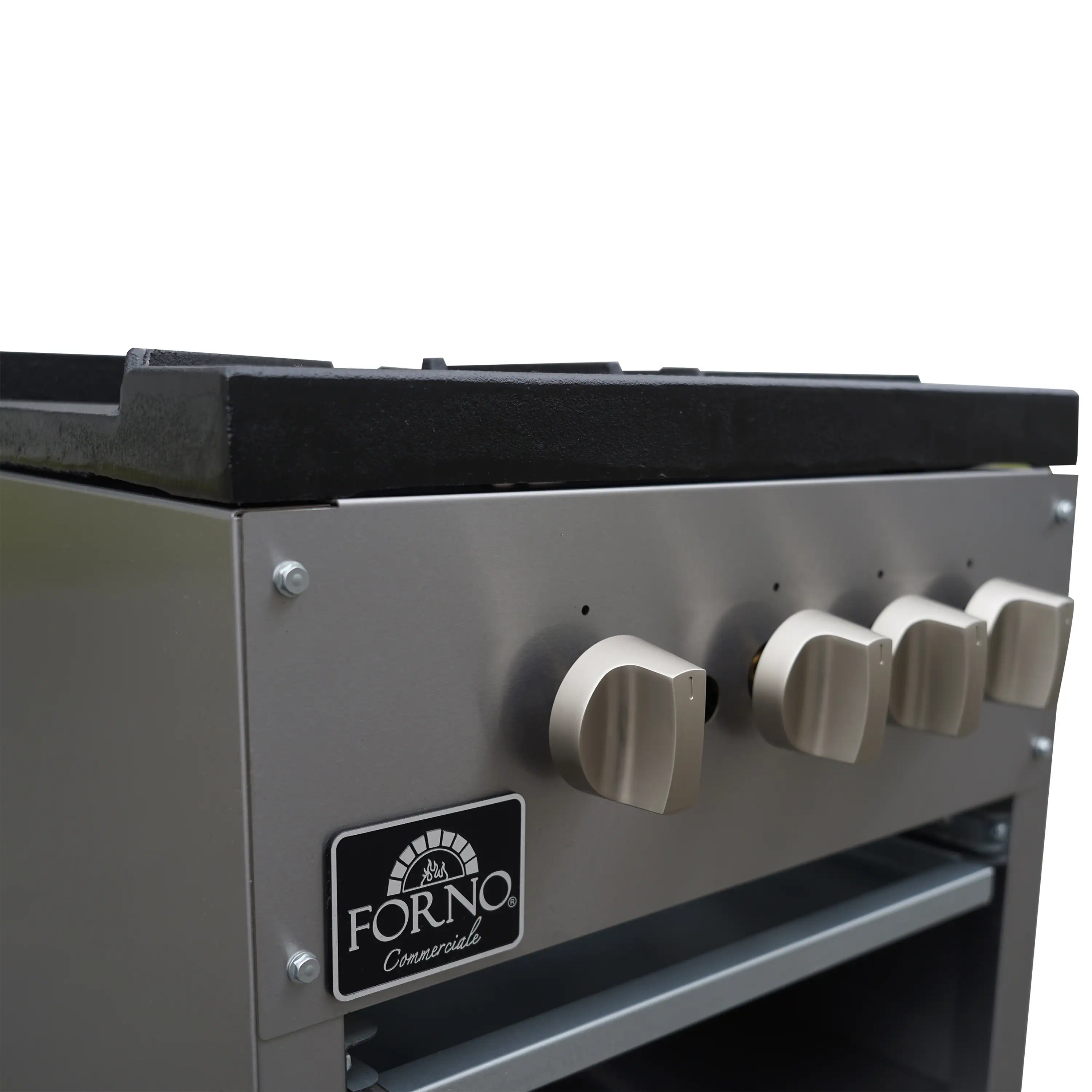 Forno Commerciale 18-Inch Gas Stock Pot Range with 2 Powerful 3-Ring Burners, 160,000 BTU in Durable Stainless Steel and Heavy-Duty Cast Iron Grates (FCMSP0094-18) - Image 3