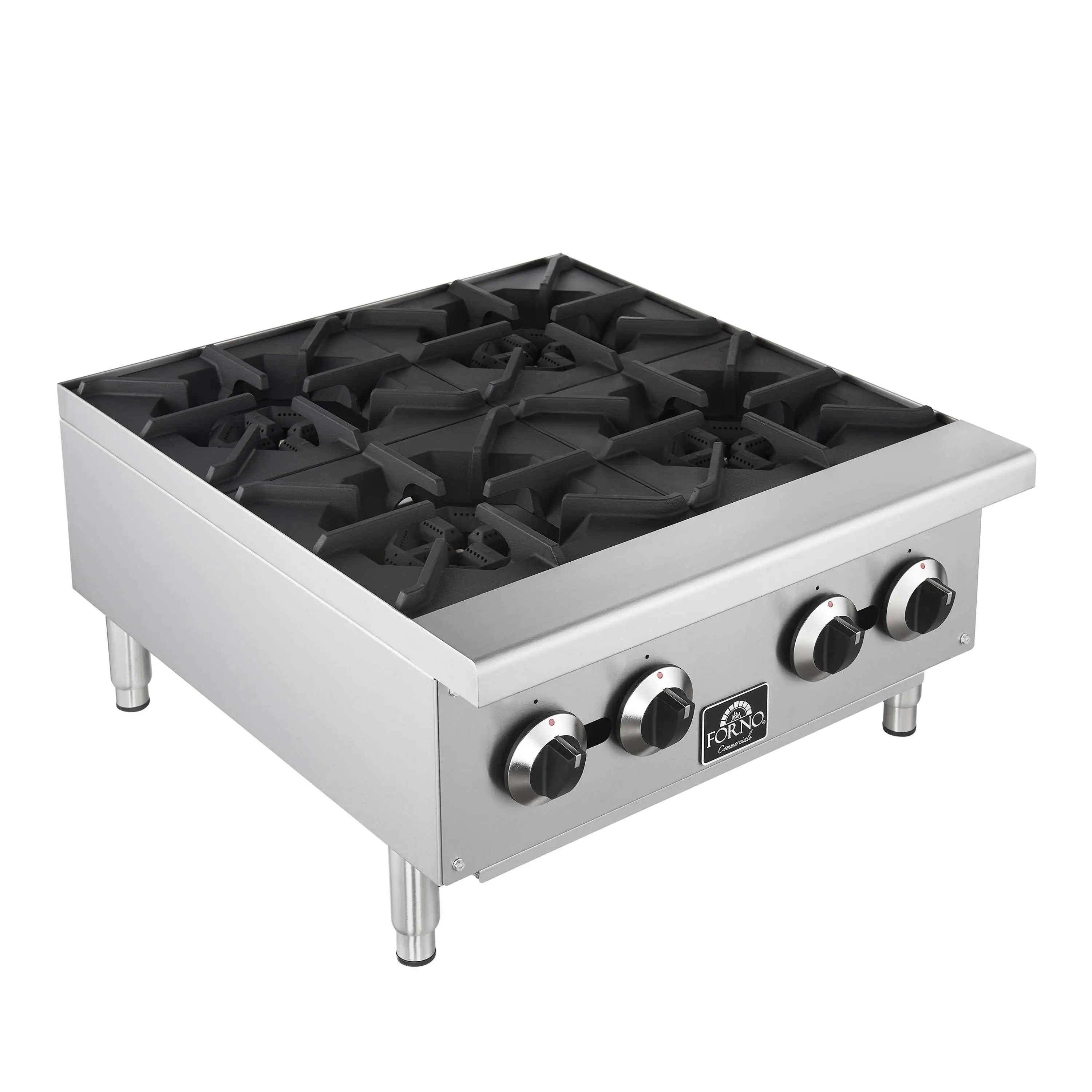 Forno Commerciale 24-Inch Gas Hotplate in Stainless Steel (FCMHP0079-24) - Image 3