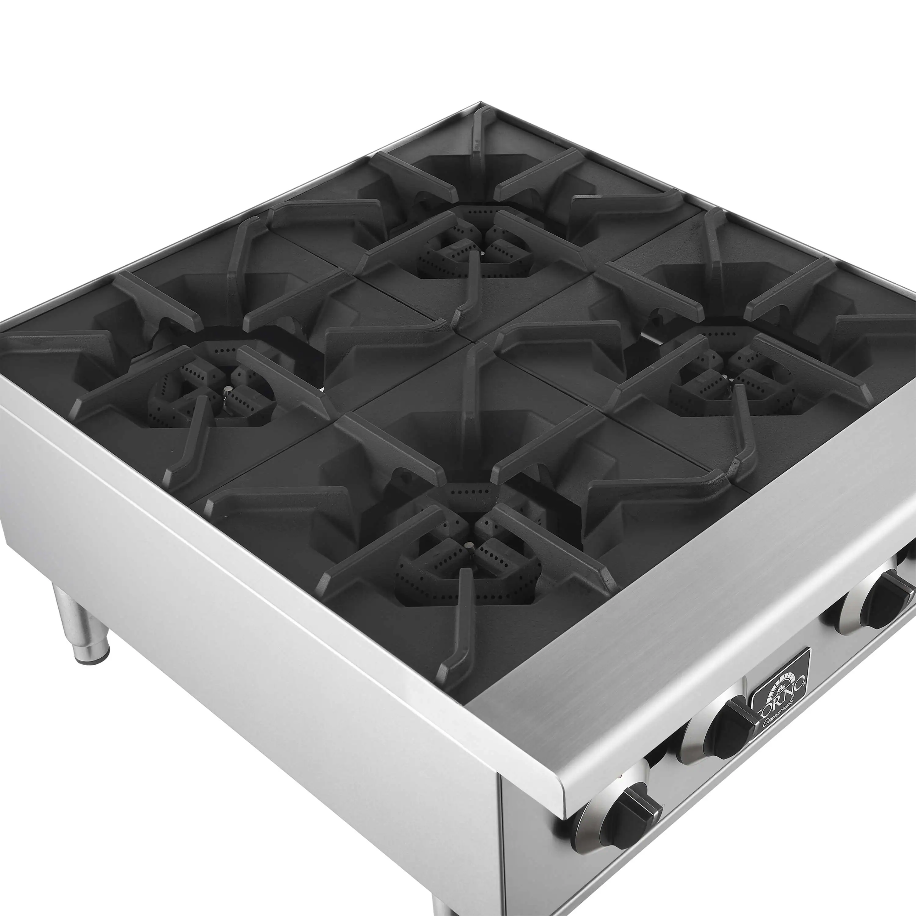 Forno Commerciale 24-Inch Gas Hotplate in Stainless Steel (FCMHP0079-24) - Image 5