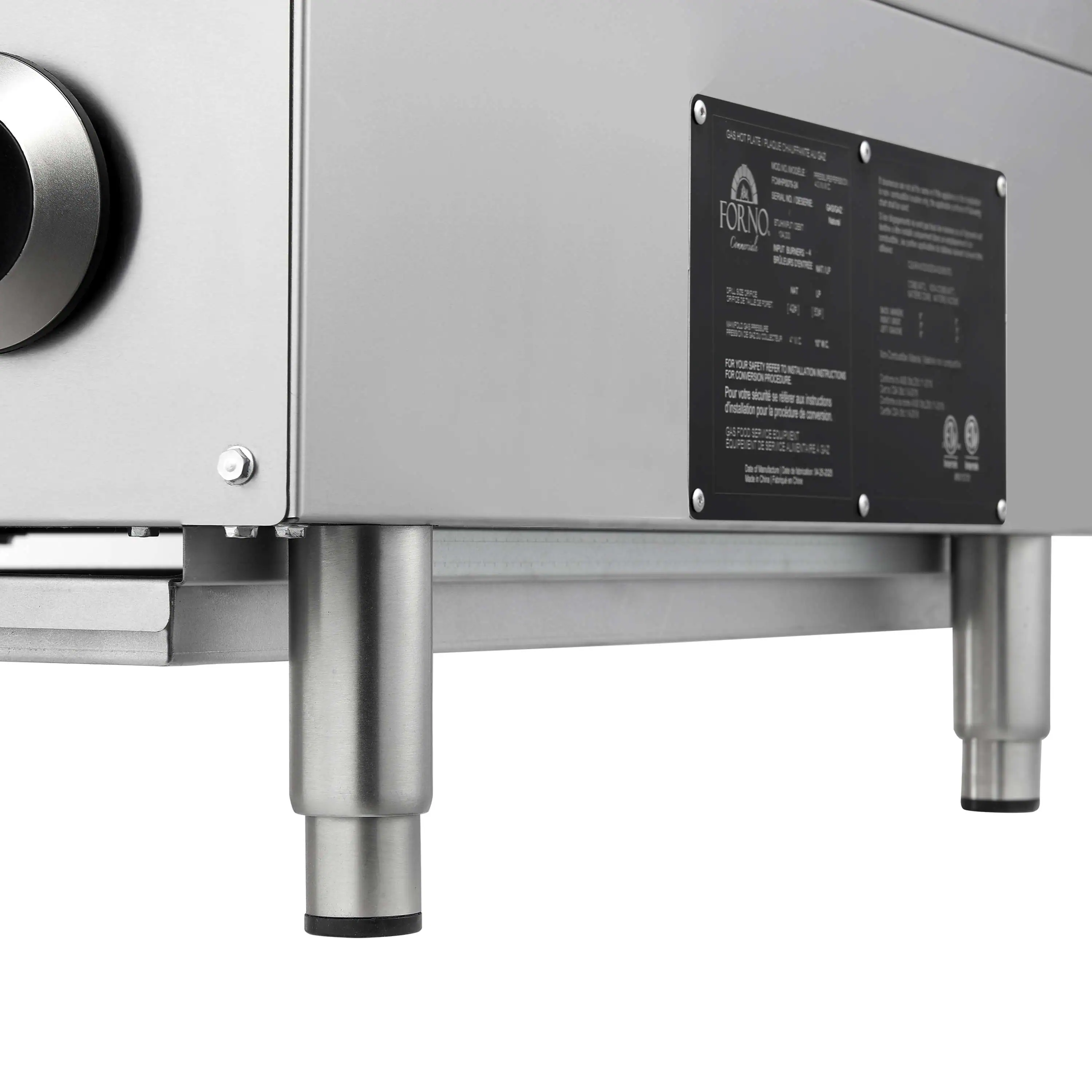 Forno Commerciale 24-Inch Gas Hotplate in Stainless Steel (FCMHP0079-24) - Image 8