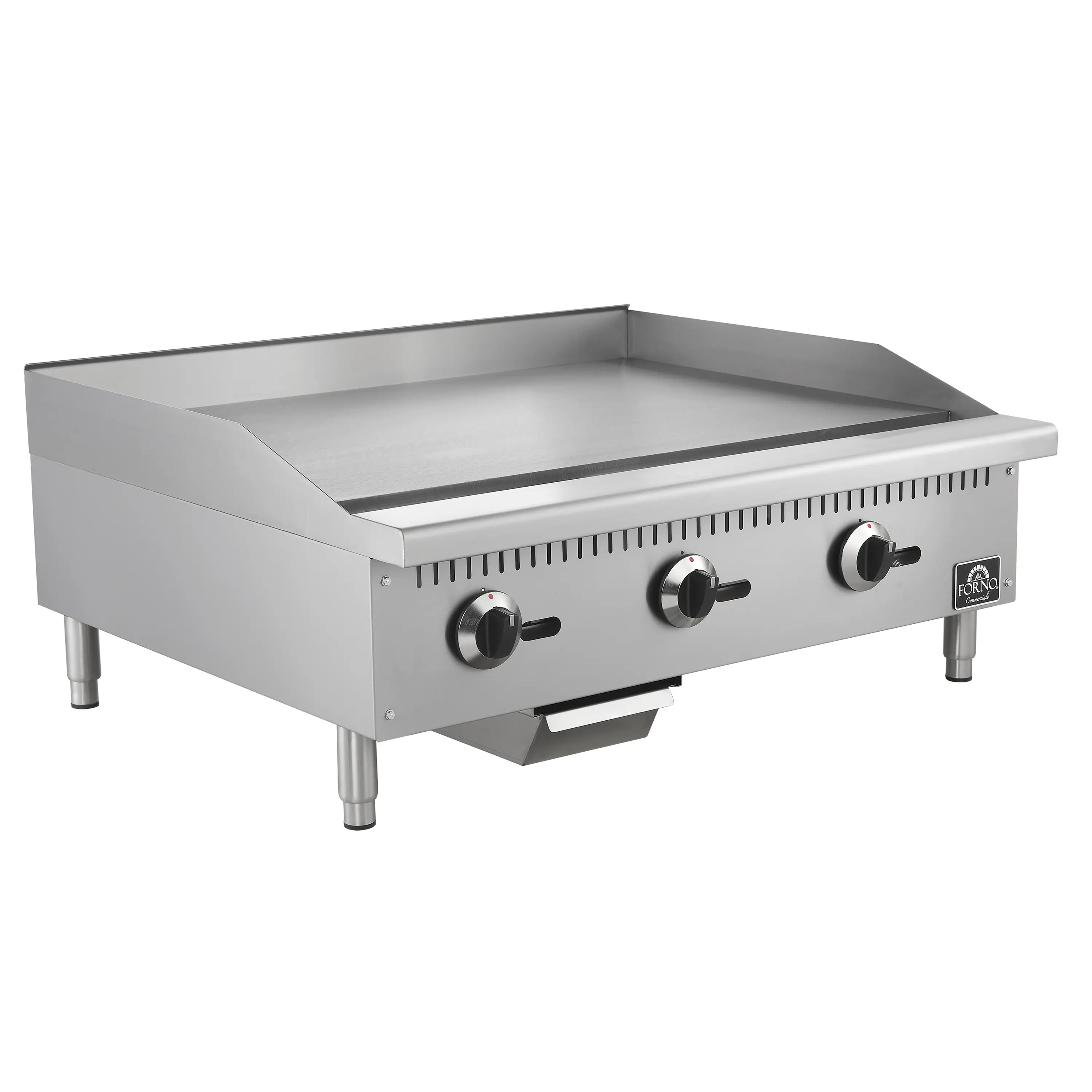 Forno Commerciale 36-Inch Gas Griddle in Stainless Steel (FCMGG0055-36) - Image 3