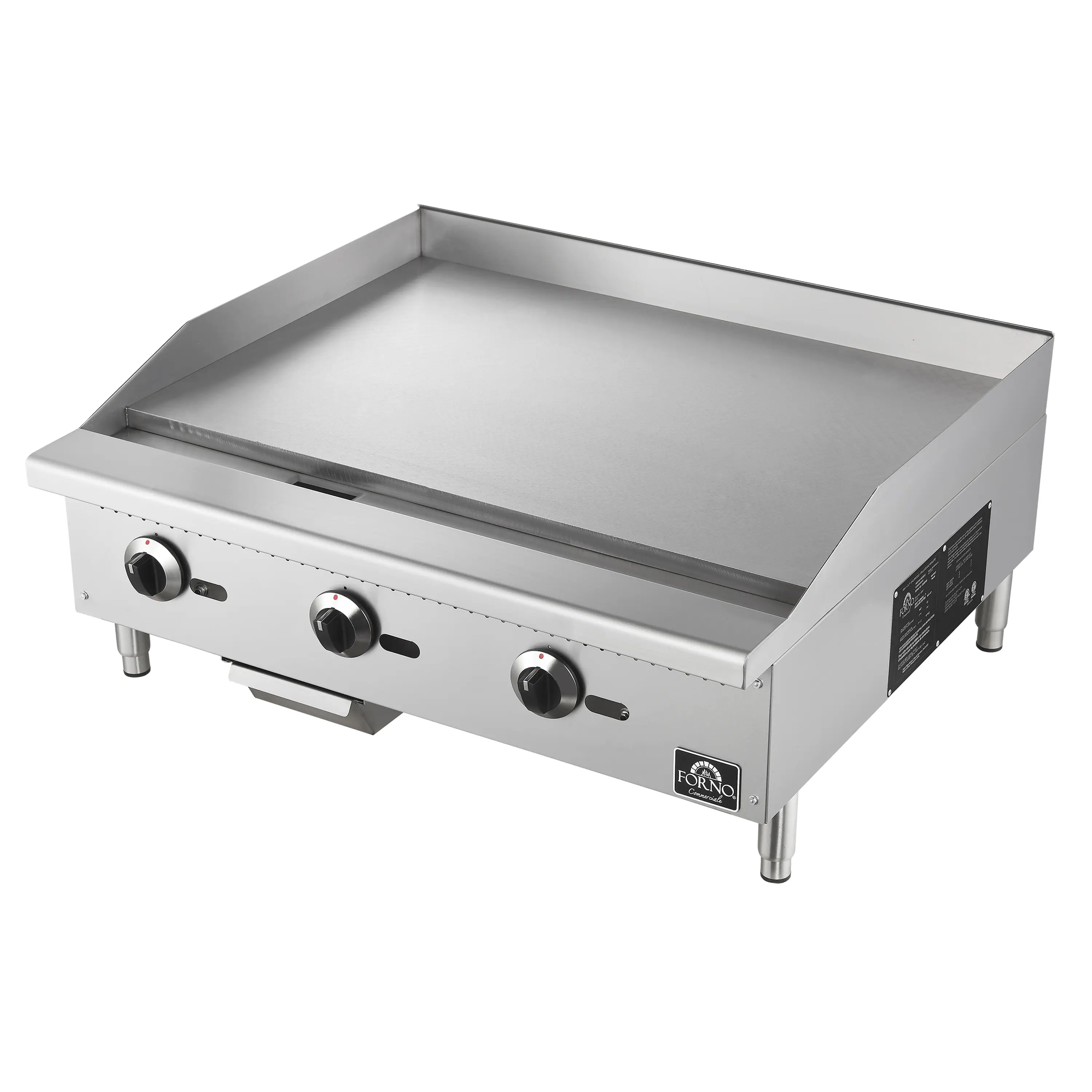 Forno Commerciale 36-Inch Gas Griddle in Stainless Steel (FCMGG0055-36) - Image 4