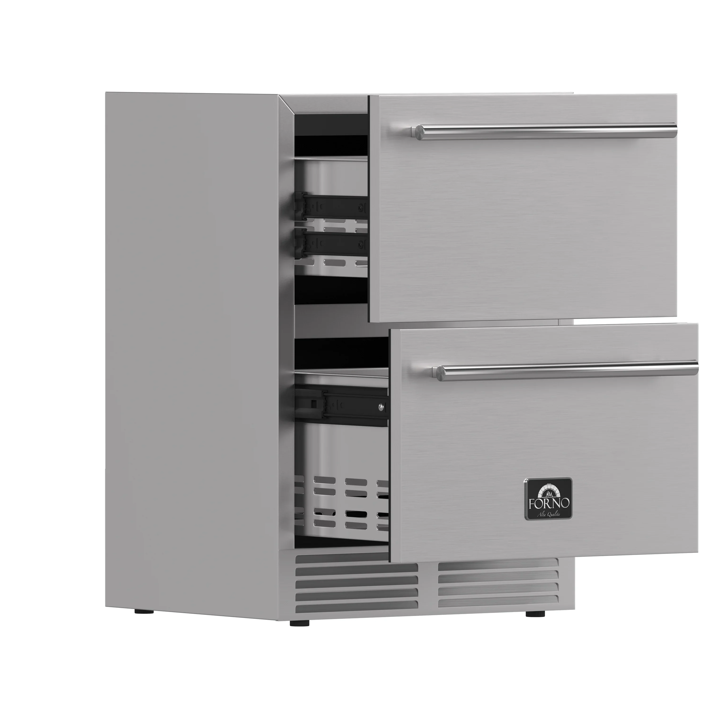 Forno Como 24-Inch 4.87 cu.ft. Indoor/Outdoor Refrigerator Drawer in Stainless Steel (FDROD1611-24S) - Image 10