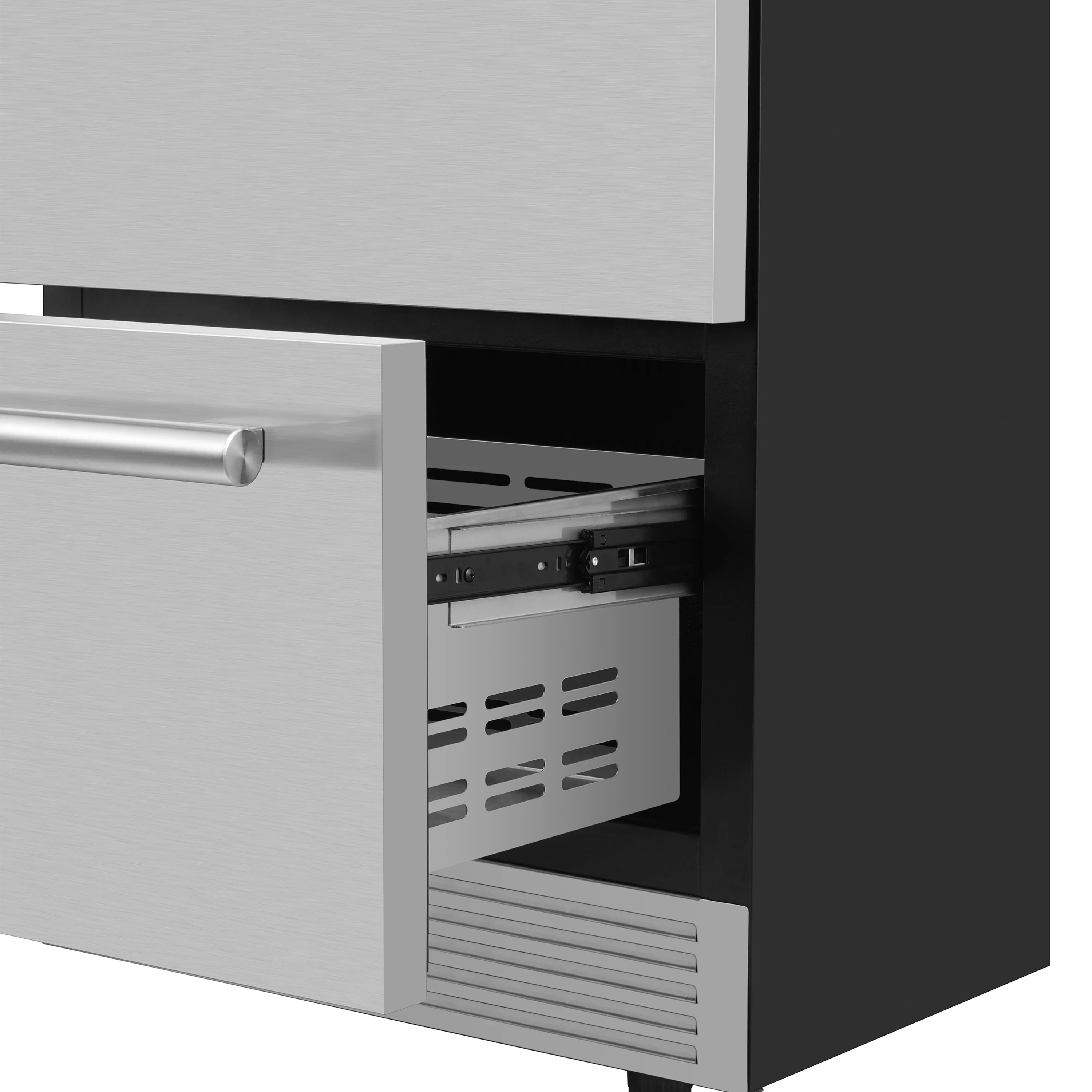 Forno Cosenza 24-Inch 4.69 cu.ft. Built-In Indoor/Outdoor Drawer Freezer with Ice Maker (FDRBI1838-24S) - Image 8