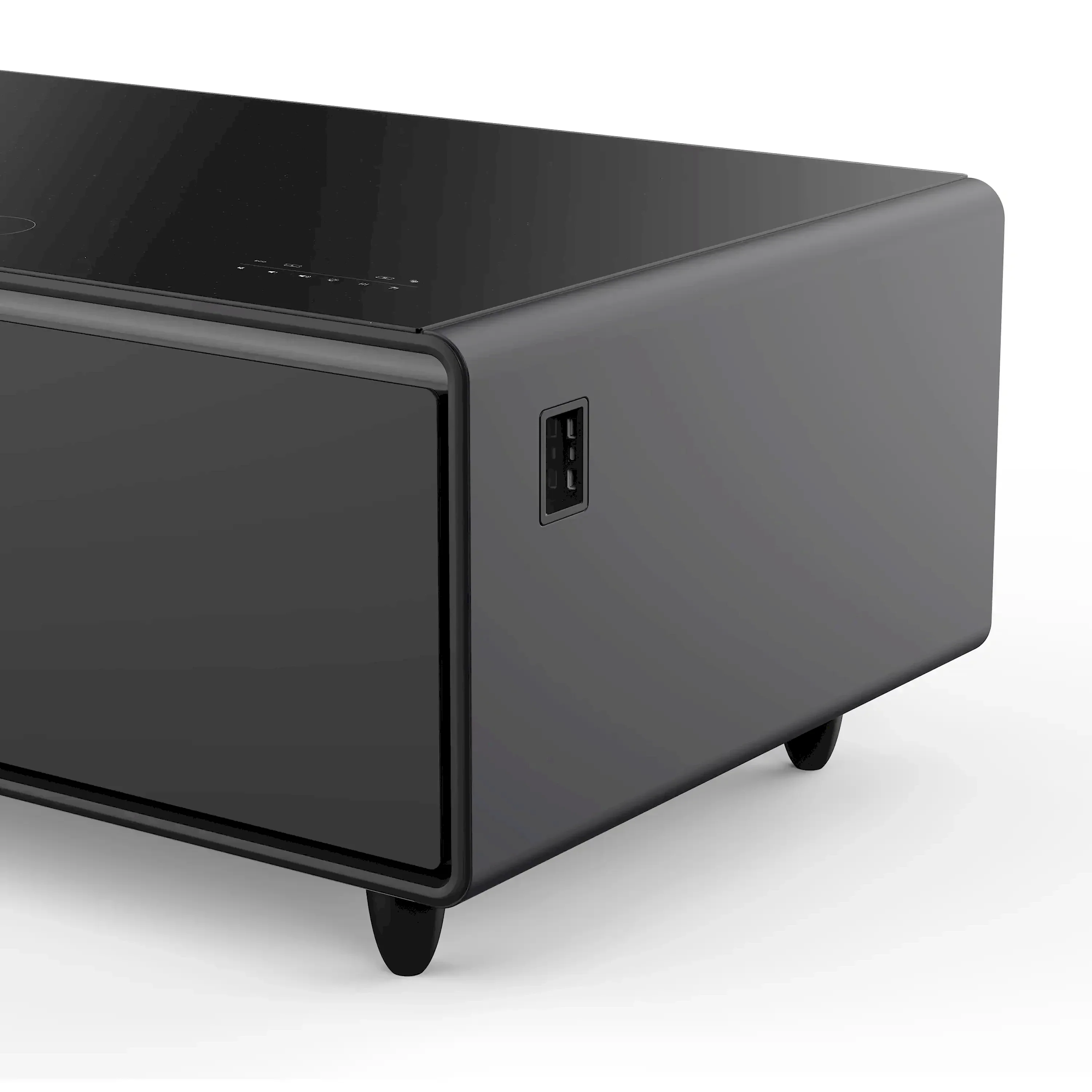 Forno Evoluto Tavolo 51-Inch Smart Coffee Table Refrigerators - Dual Drawers, Bluetooth 5.0 Audio, Wireless Charging & RGB Ambient Light in Black (FCTFR7006-51BLK) - Image 12