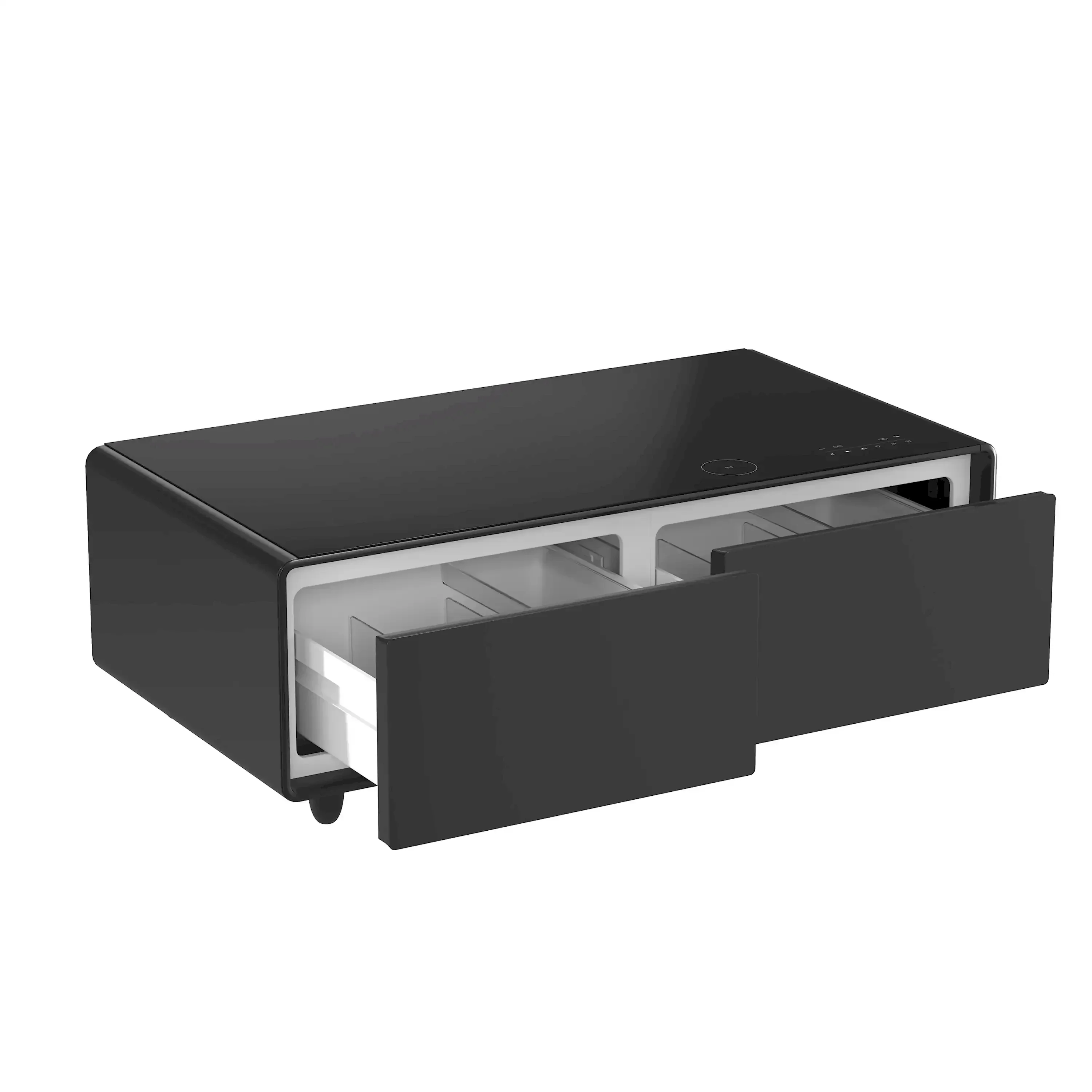 Forno Evoluto Tavolo 51-Inch Smart Coffee Table Refrigerators - Dual Drawers, Bluetooth 5.0 Audio, Wireless Charging & RGB Ambient Light in Black (FCTFR7006-51BLK) - Image 7