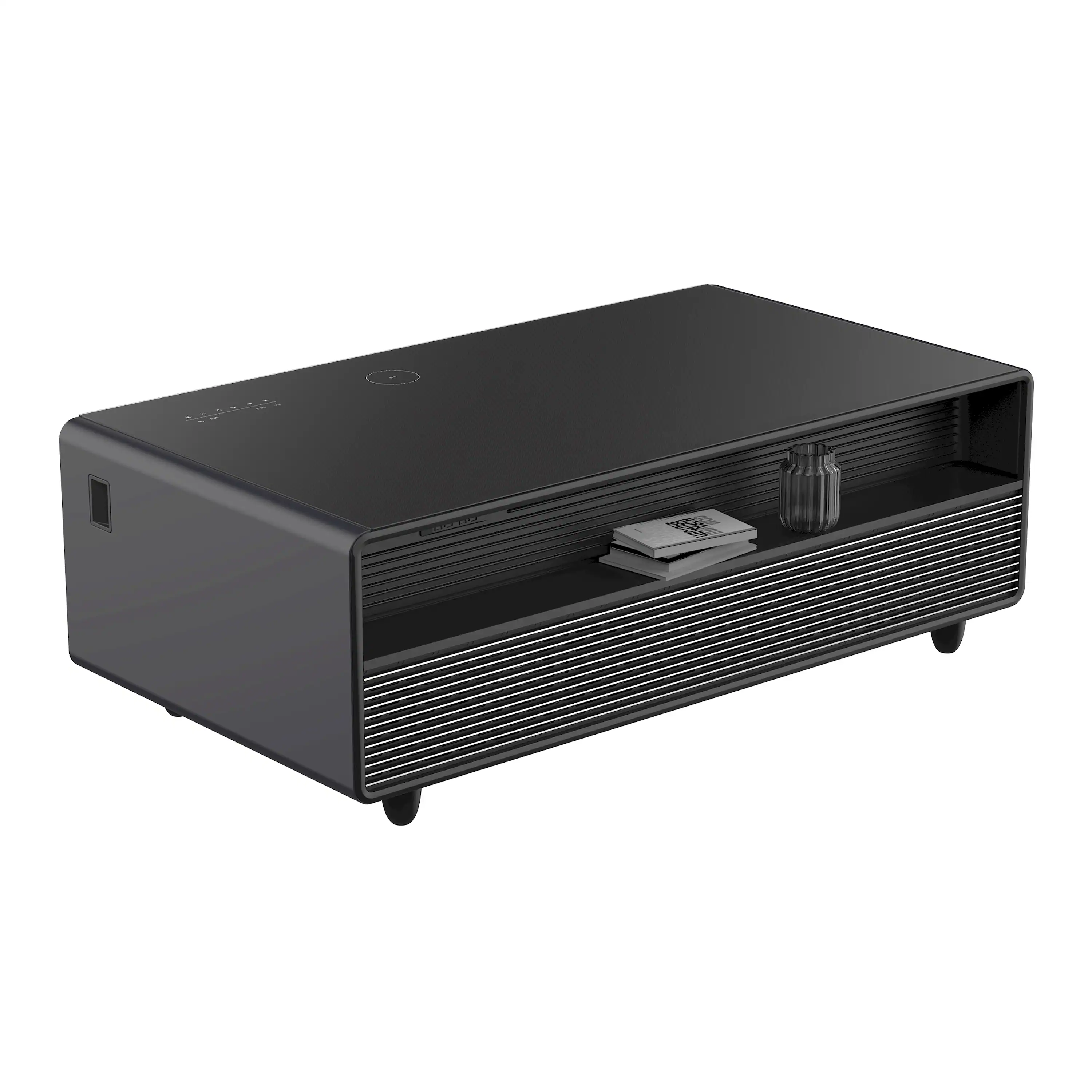 Forno Evoluto Tavolo 51-Inch Smart Coffee Table Refrigerators - Dual Drawers, Bluetooth 5.0 Audio, Wireless Charging & RGB Ambient Light in Black (FCTFR7006-51BLK) - Image 8