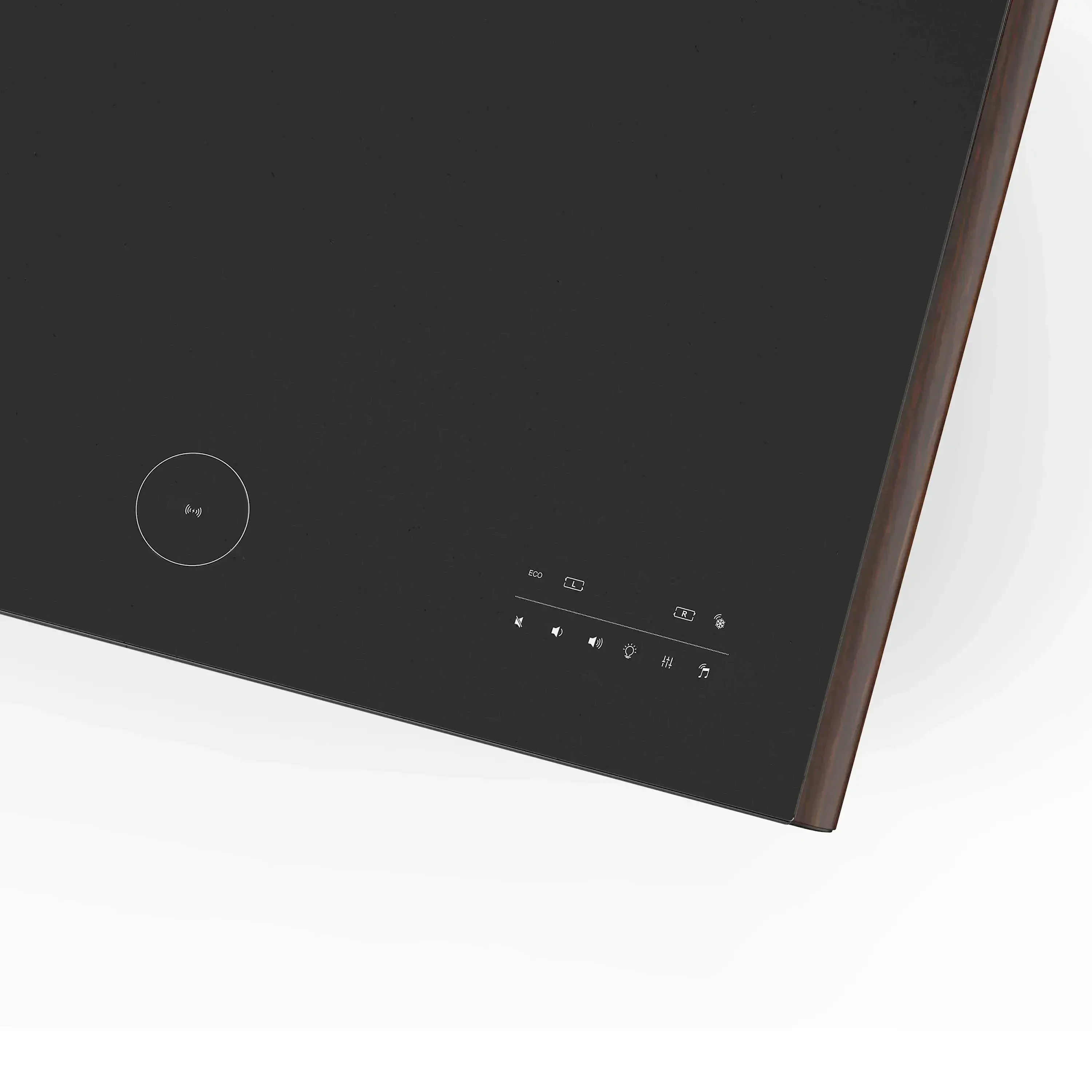Forno Evoluto Tavolo 51-Inch Smart Coffee Table Refrigerators - Dual Cooling Zones, Wireless Charging Pad & Built-In Bluetooth Speakers, with Wood Accent Sides (FCTFR7006-51WD) - Image 12