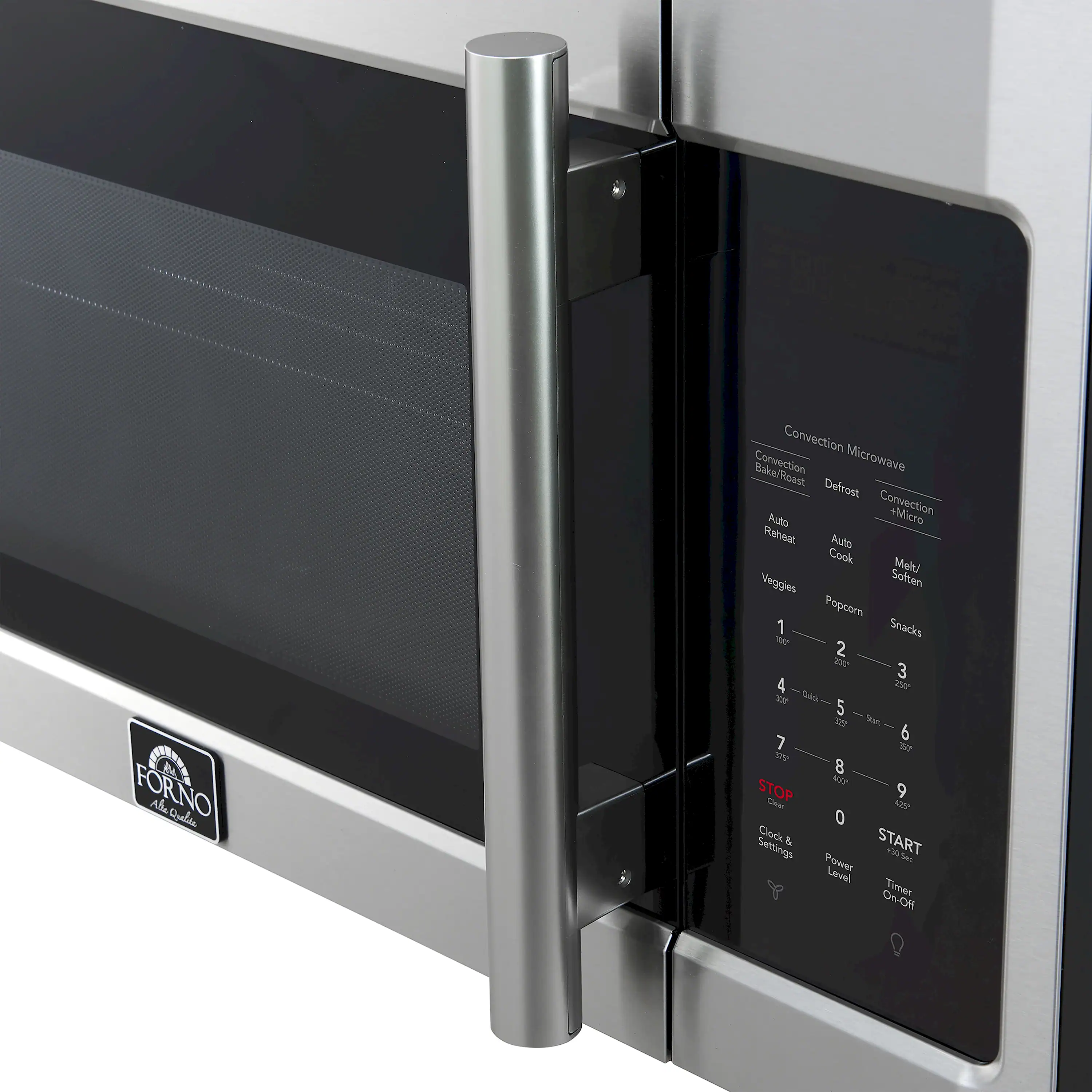 Forno Fornace 30-Inch Over-the-Range Convection Microwave in Stainless Steel – 1.5 cu.ft, 300 CFM Vent, Touch Control, LED Light (FOTR3038-30) - Image 6