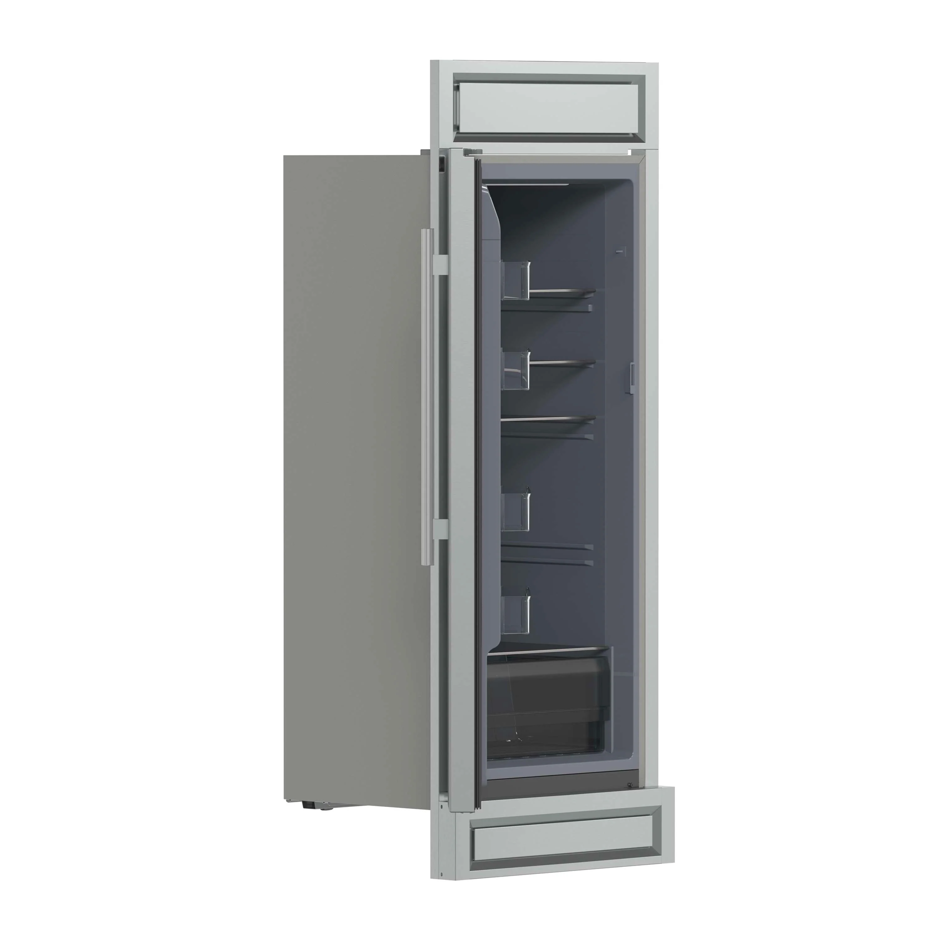 Forno Fortezza 32-Inch Left-Swing Freezer with Trim Kit in Stainless Steel, with Automatic Ice Maker (FFFFD1738-32LMG) - Image 3