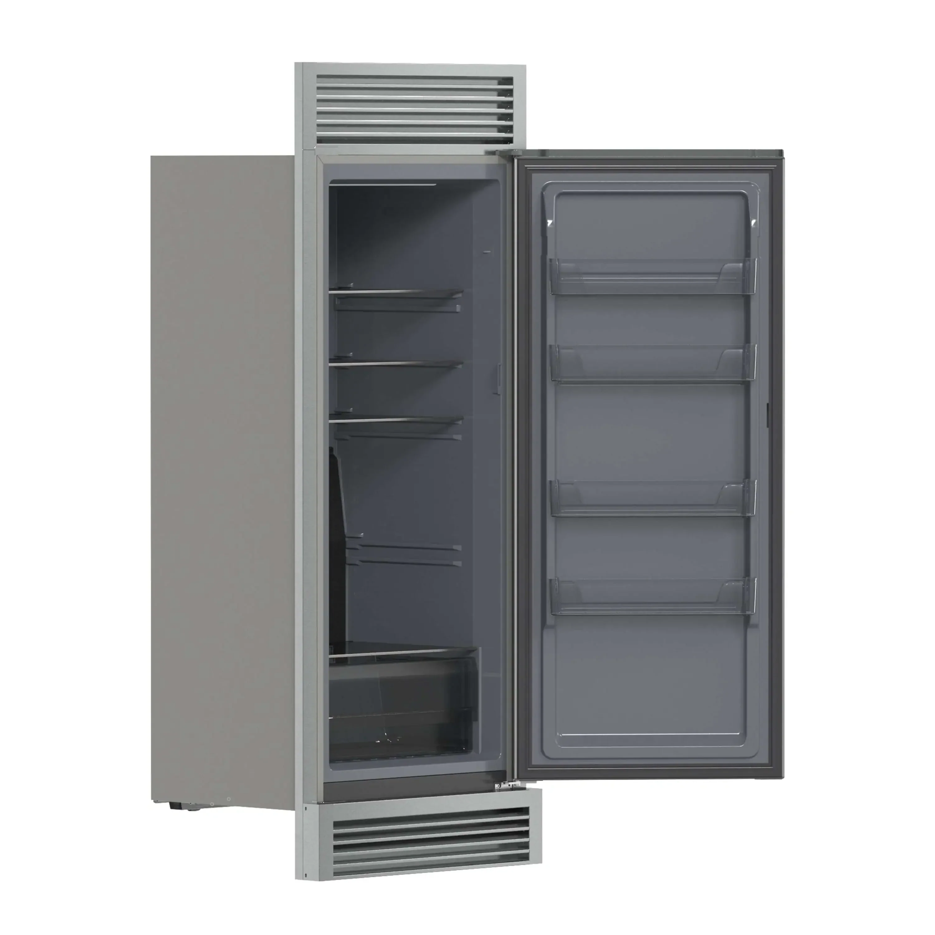Forno Fortezza 32-Inch Right-Swing Convertible Refrigerator/Freezer with Trim Grille in Stainless Steel, Total No Frost (FFFFD1738-32RSG) - Image 3
