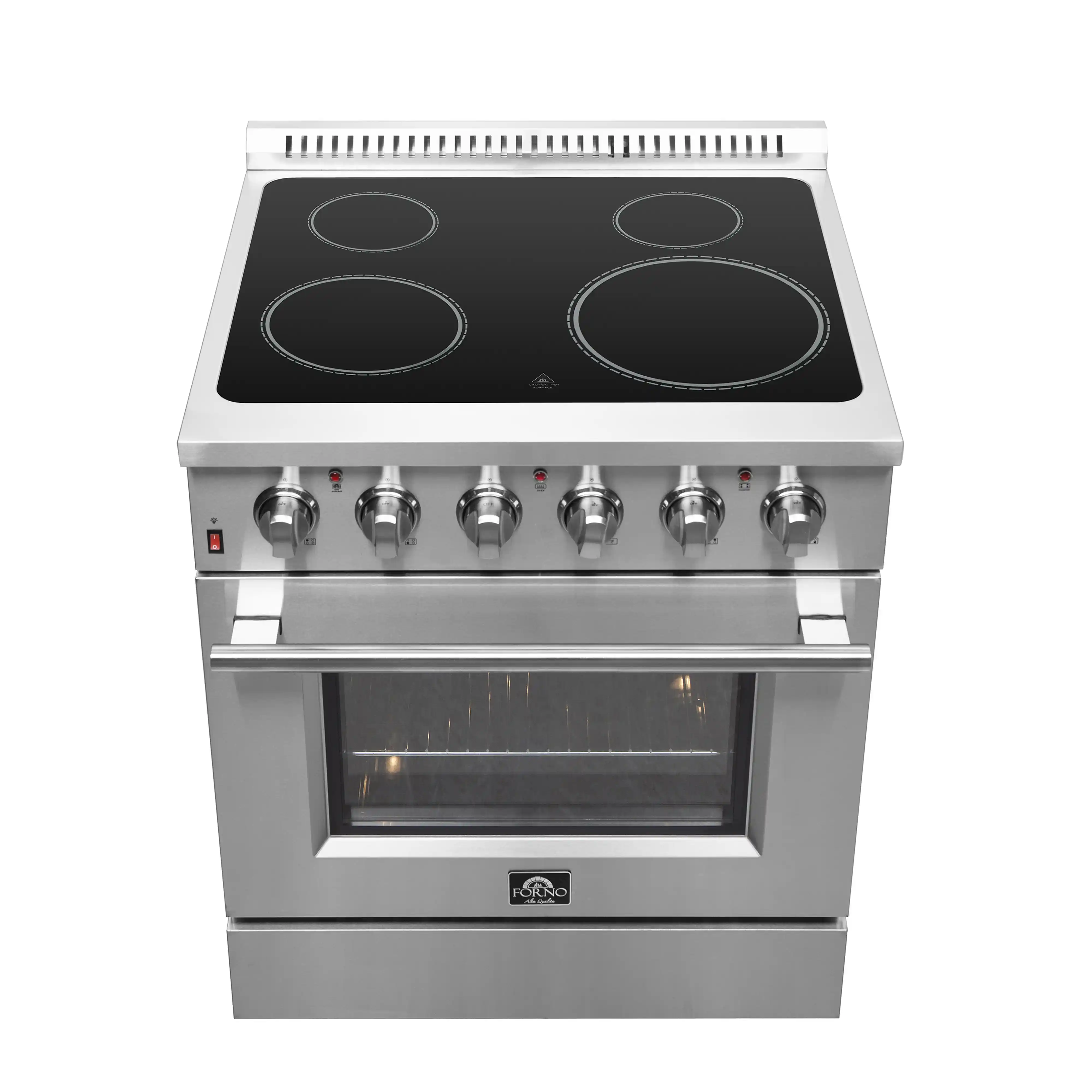 Forno Galiano 30-Inch Electric Range with Convection Oven in Stainless Steel (FFSEL6083-30) - Image 3