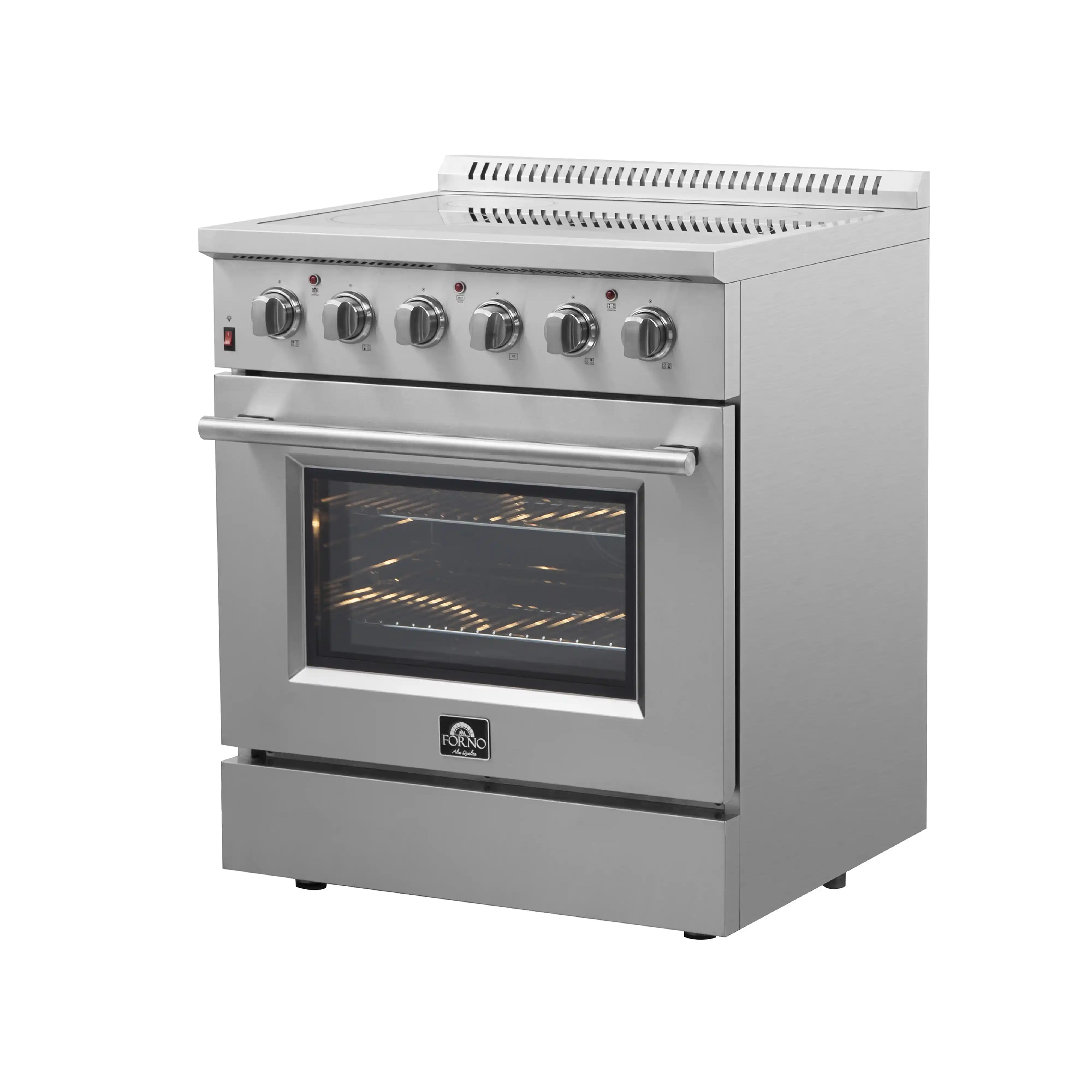Forno Galiano 30-Inch Electric Range with Convection Oven in Stainless Steel (FFSEL6083-30) - Image 6