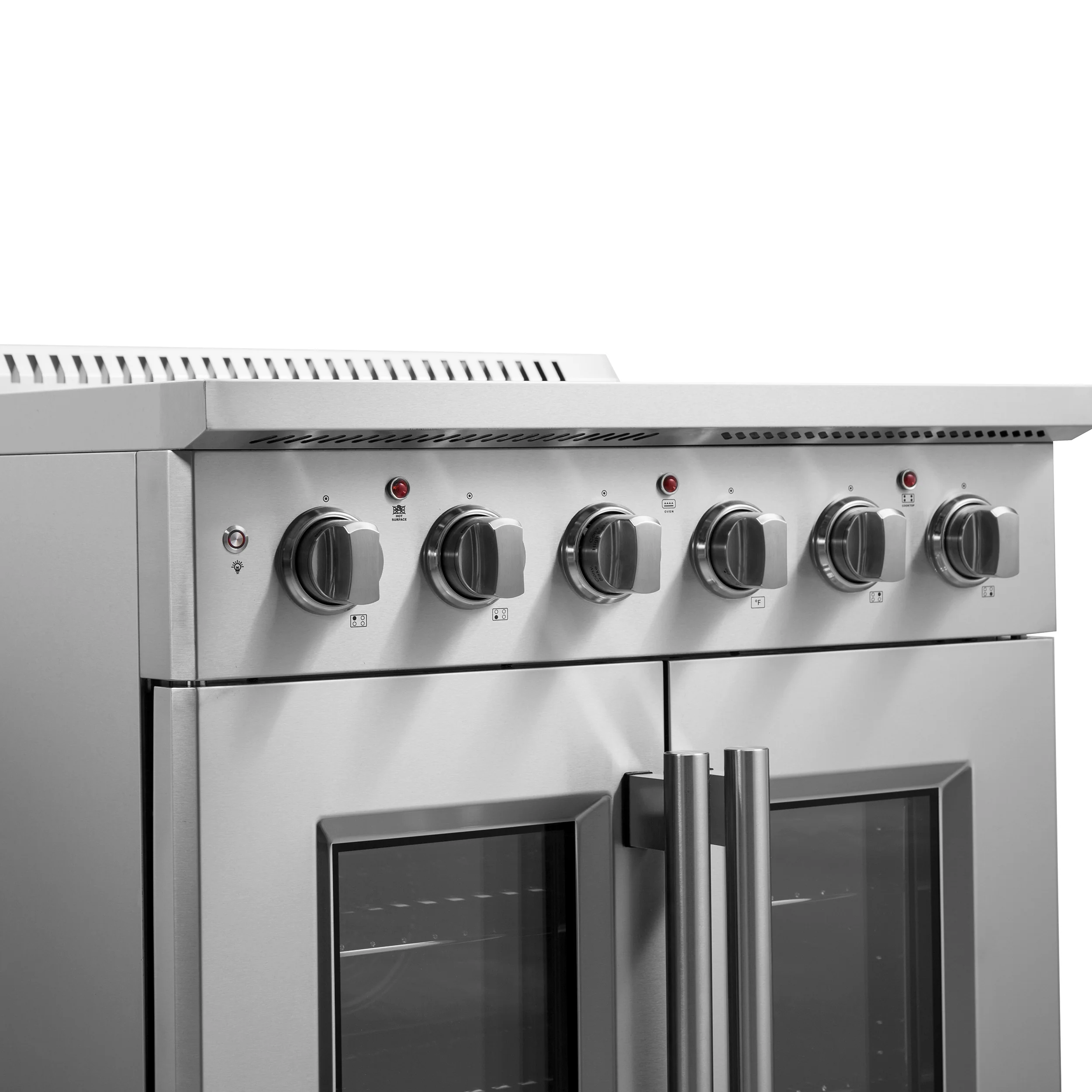 Forno Galiano 30-Inch French Door Electric Range with Convection Oven in Stainless Steel (FFSEL6917-30) - Image 7