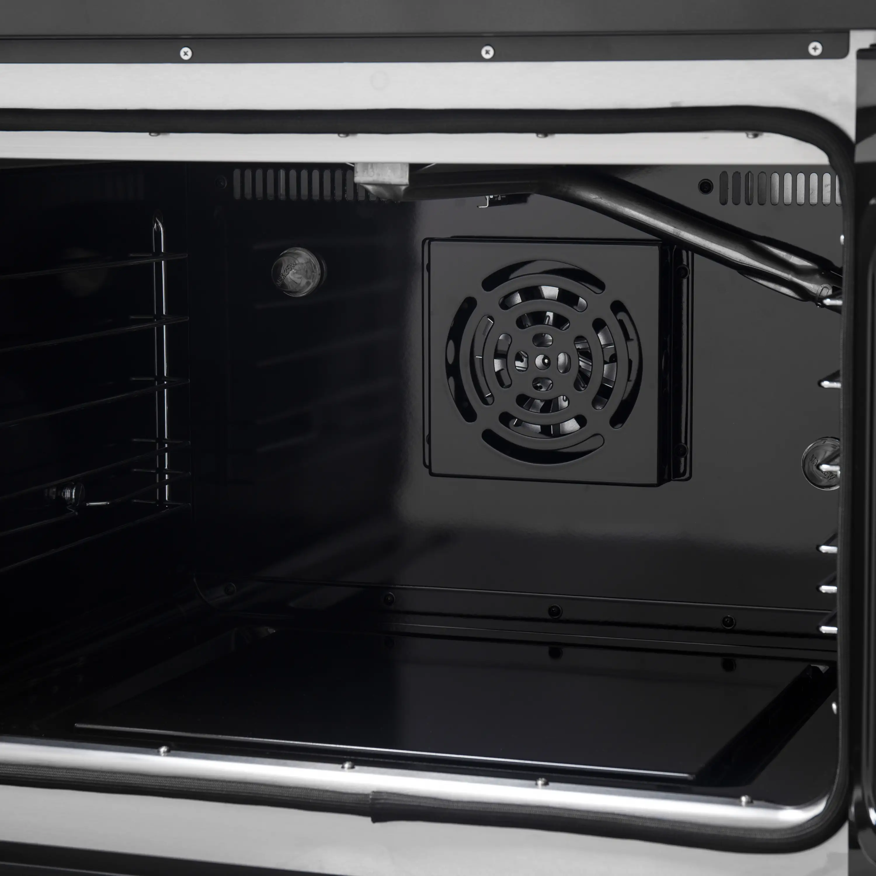 Forno Galiano 30-Inch French Door Gas Range with 5 Burners and 4.32 Cu.Ft. Convection Oven in Black with Antique Brass Trim (FFSGS6444-30BLK) - Image 12