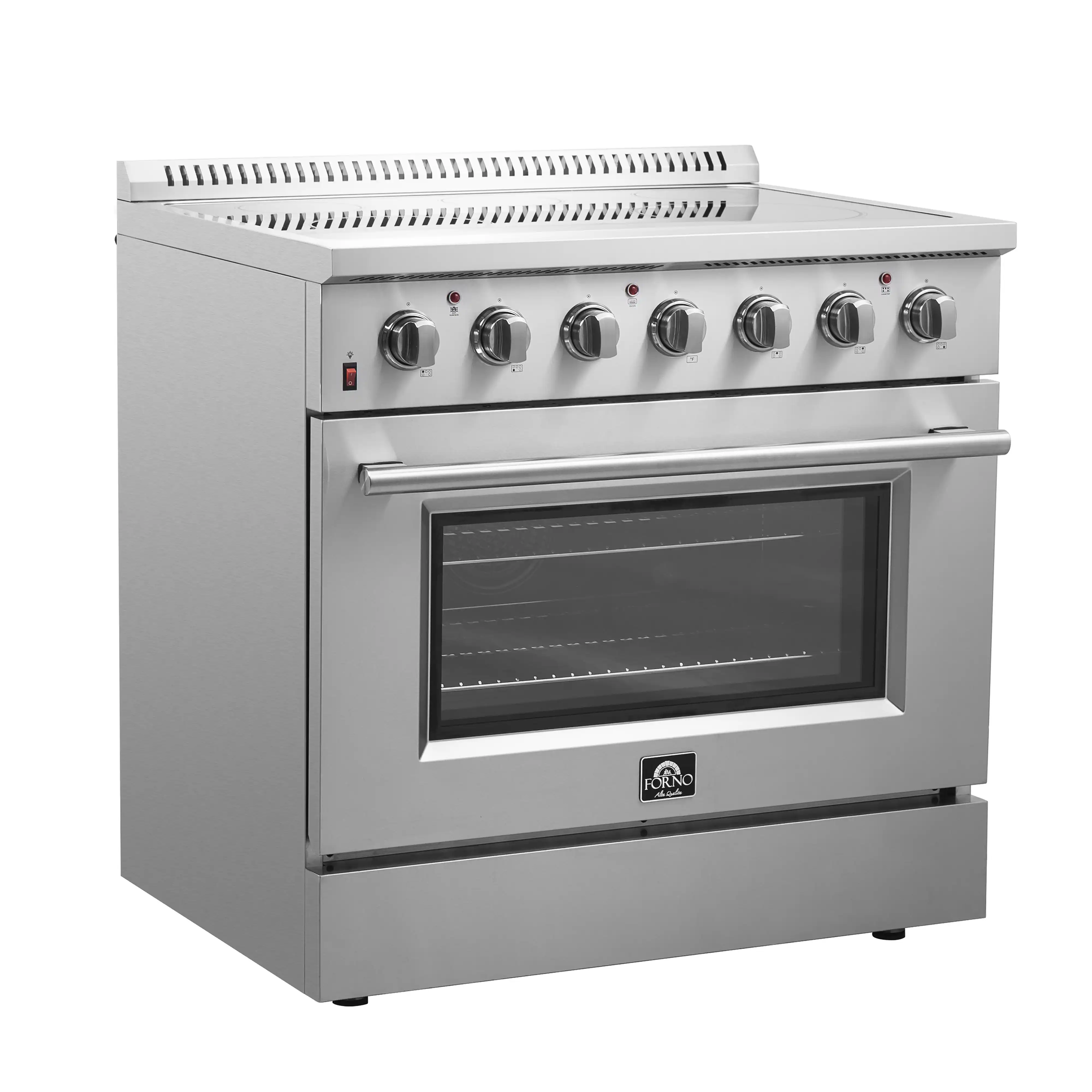 Forno Galiano 36-Inch Electric Range with Convection Oven in Stainless Steel (FFSEL6083-36) - Image 5