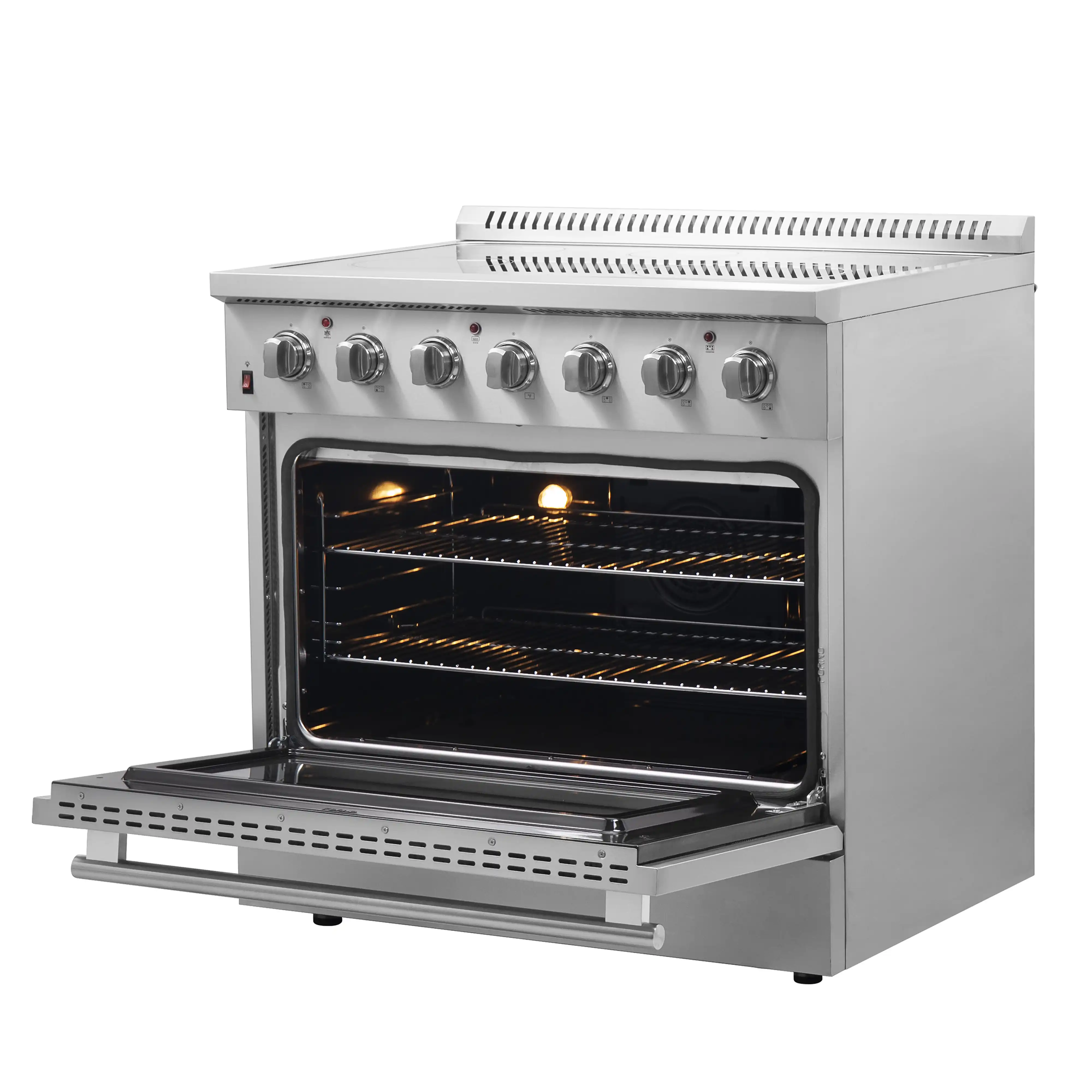 Forno Galiano 36-Inch Electric Range with Convection Oven in Stainless Steel (FFSEL6083-36) - Image 7