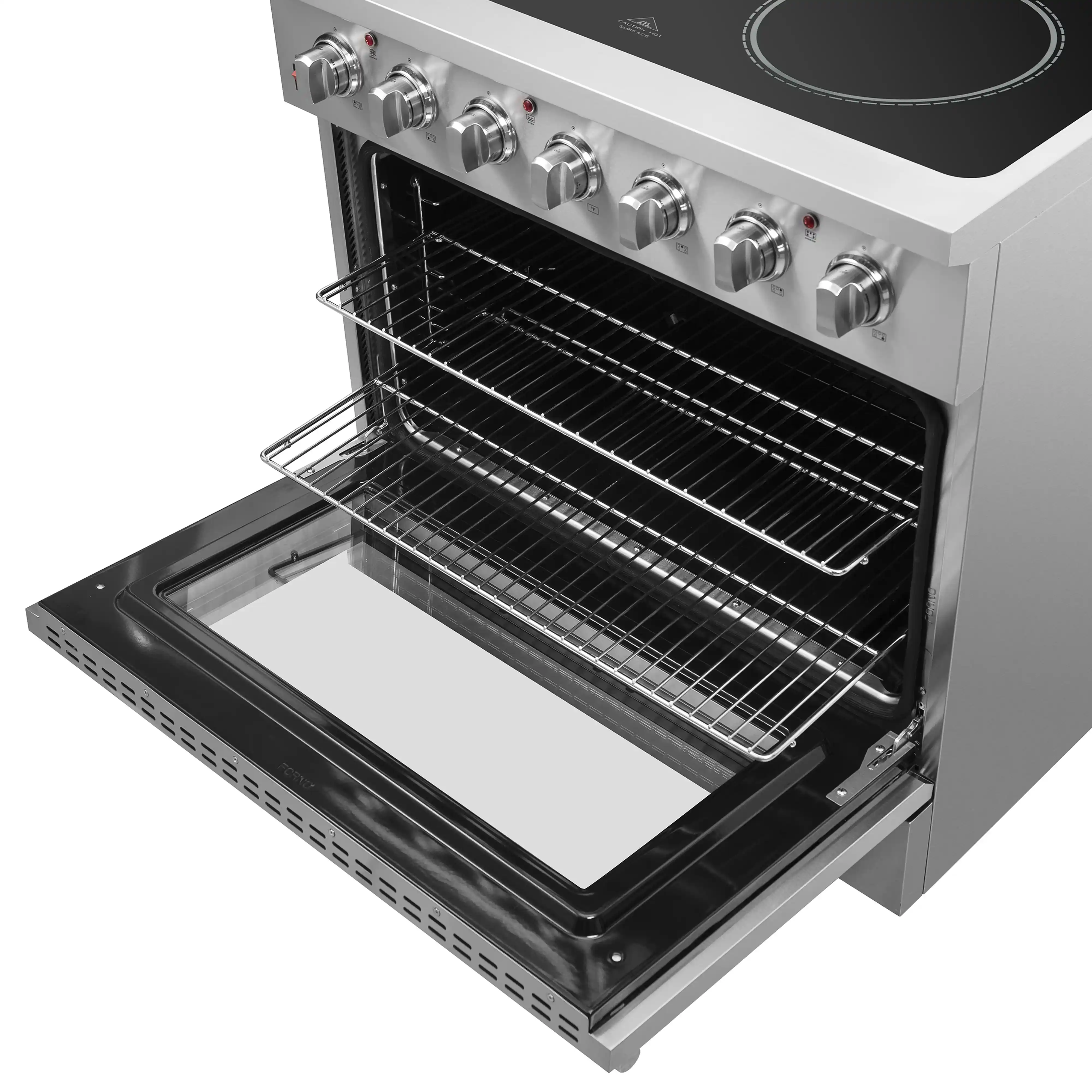Forno Galiano 36-Inch Electric Range with Convection Oven in Stainless Steel (FFSEL6083-36) - Image 9